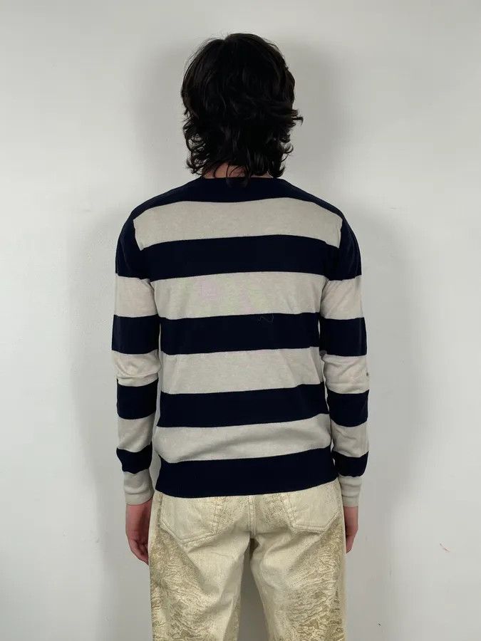 Dries Van Noten Dries Van Noten Navy & White Striped Sweater Size US S / EU 44-46 / 1 - 3 Thumbnail