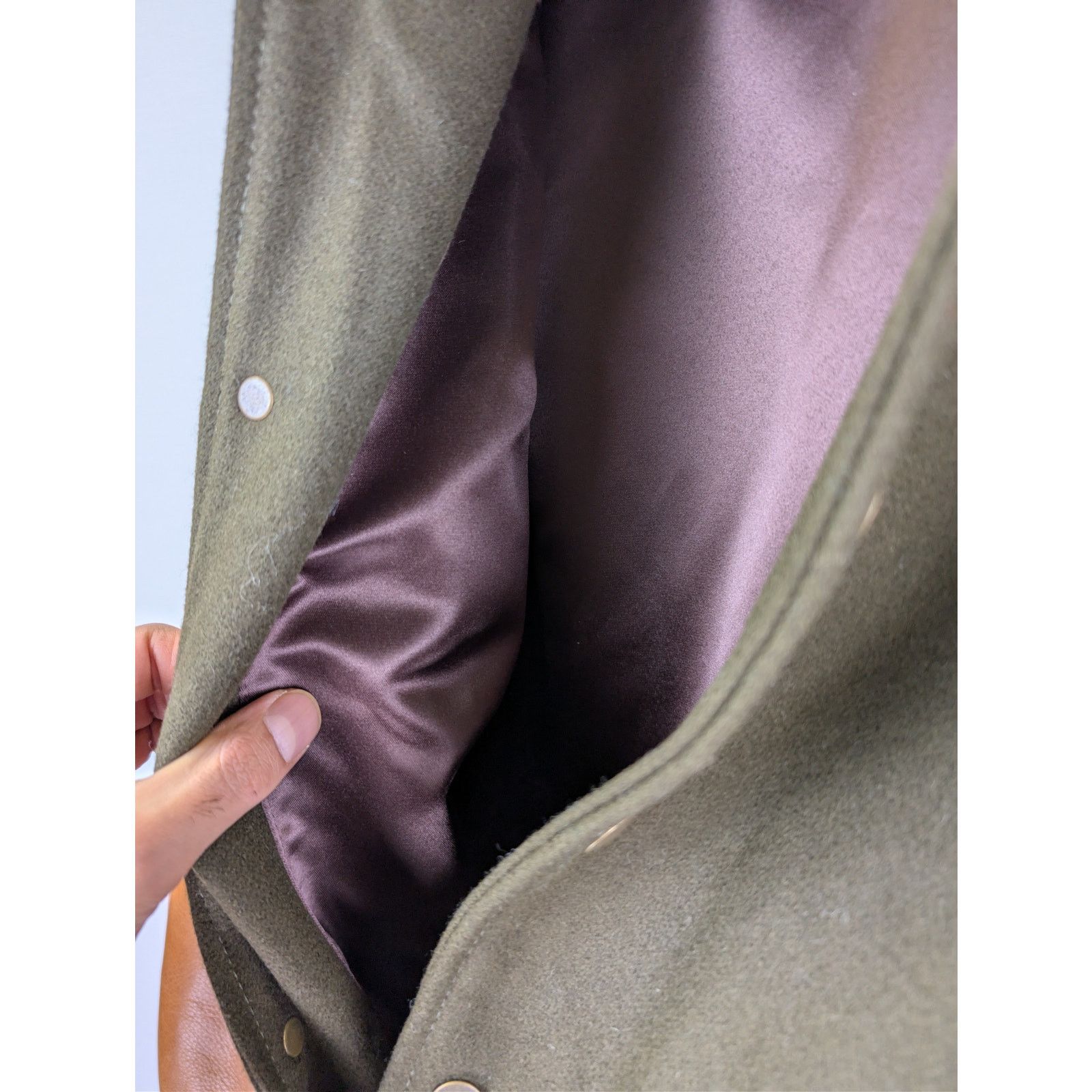 Dehen 1920 o1rshd1 CC20 Varsity Jacket brown melton wool antique brandy Size US M / EU 48-50 / 2 - 9 Thumbnail