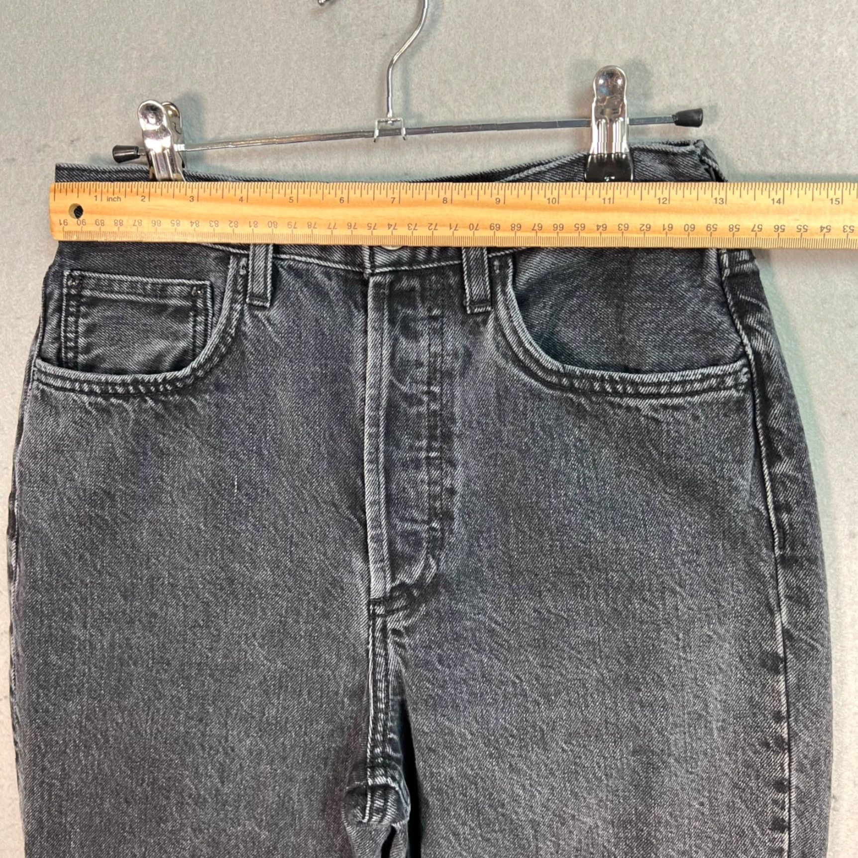 Vintage VINTAGE Denim Forum Jeans Women Size 25 Black High Rise 30in Inseam Womens Size 42" / US 20 - 6 Thumbnail