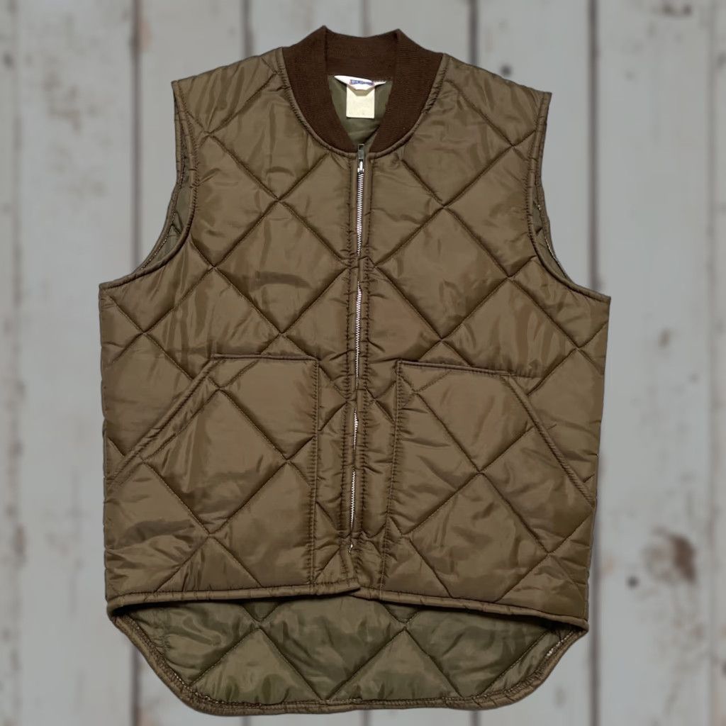 Vintage VINTAGE Big Smith Quilted Full Zip Insulated Puffer Work Vest Unisex Adults M Brown USA 90s 80s Workwear Logger Camp Hunting Mens Girls Womens Size US M / EU 48-50 / 2 - 1 Thumbnail