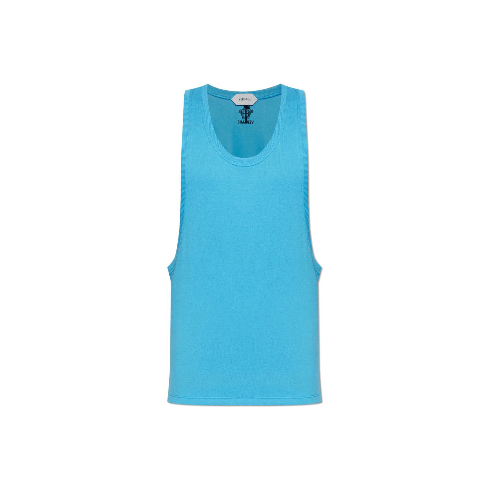 Versace VERSACE Blue Sleevless Cotton T-shirt New & Authentic (Men's Size US S / EU 44-46 / 1 - 1 Preview