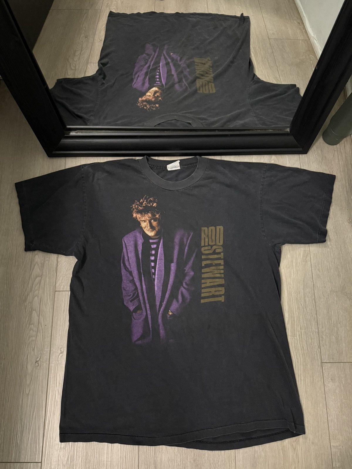 Band Tees × Vintage Vintage / Y2K 1995 Rod Stuart Live Tour Shirt Size US XL / EU 56 / 4 - 1 Thumbnail