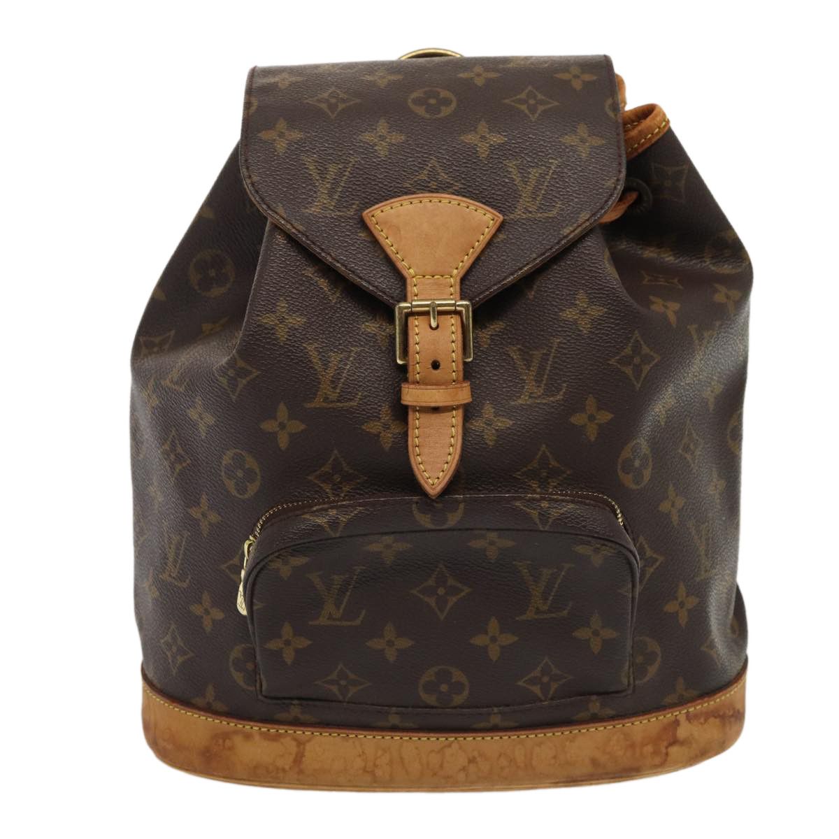 Louis Vuitton Montsouris Brown Canvas Backpack Bag (Pre-Owned) Size ONE SIZE - 1 Thumbnail
