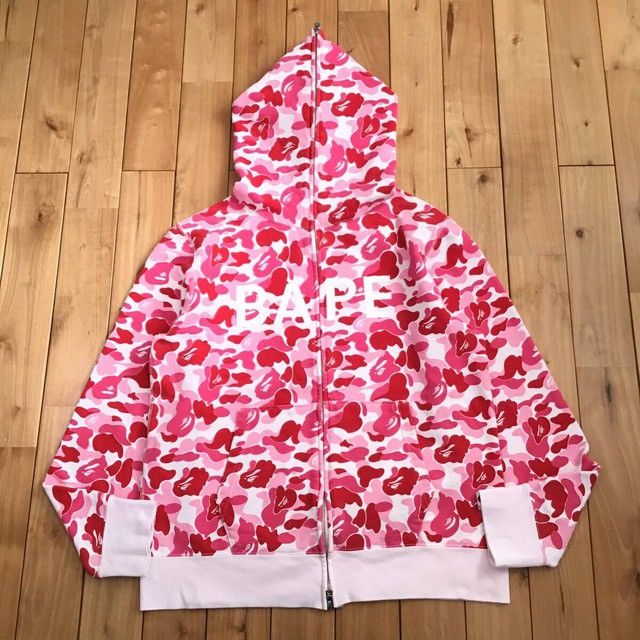 Bape BAPE LOGO ABC camo pink full zip hoodie a bathing ape Size US M / EU 48-50 / 2 - 1 Thumbnail