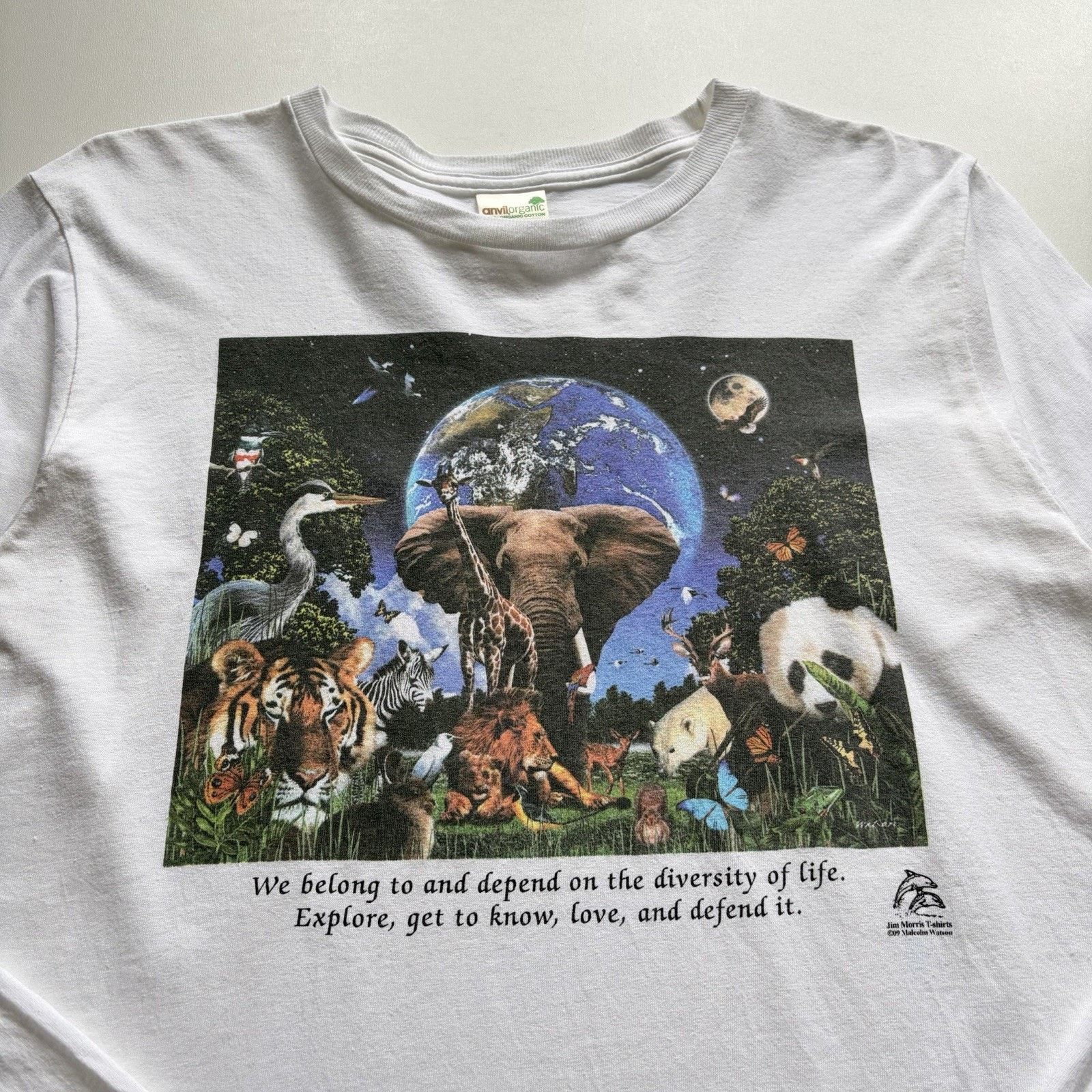 Vintage Vintage Wildlife Nature Animal Art Long Sleeve Shirt Medium Size US M / EU 48-50 / 2 - 2 Thumbnail