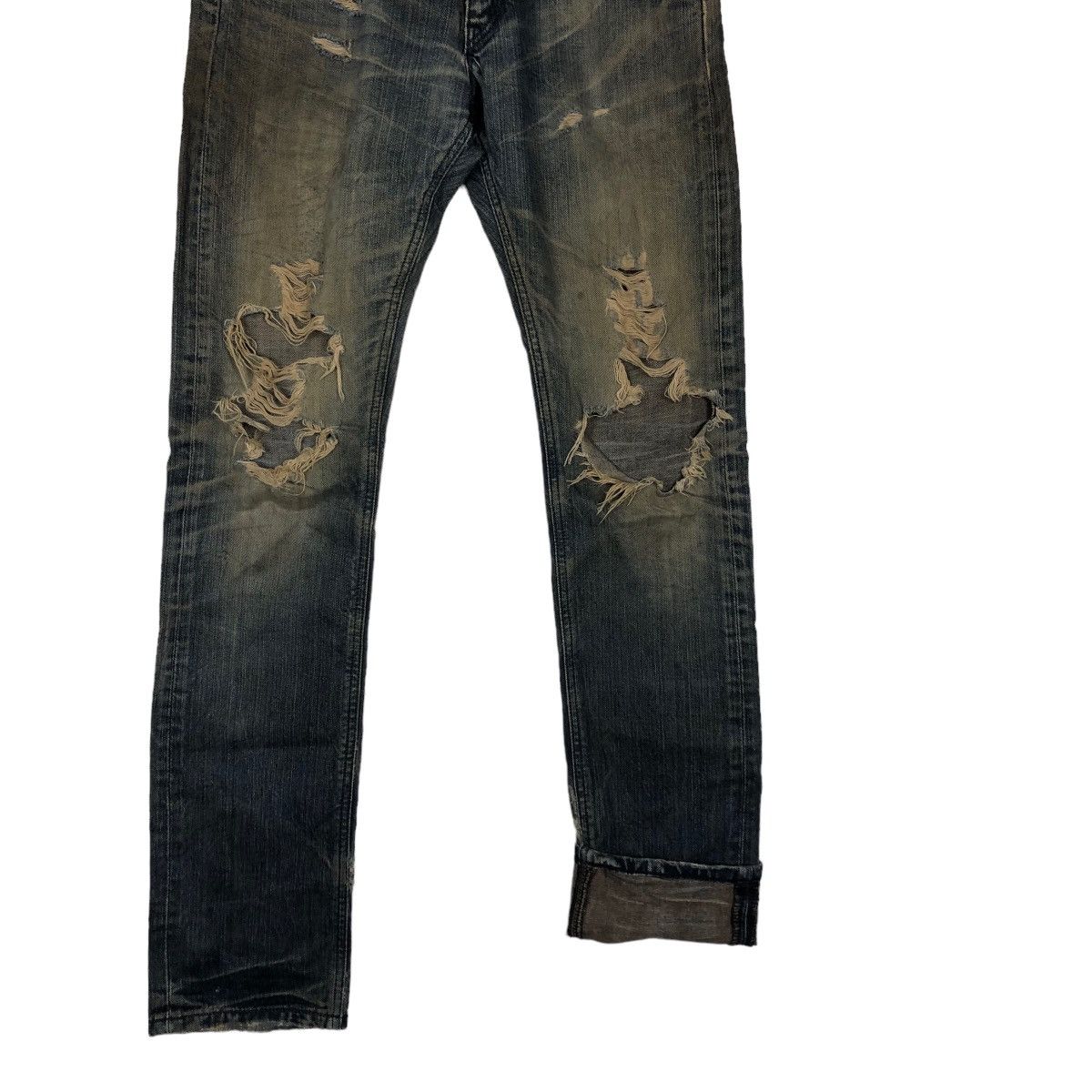 Japanese Brand 🔥90’s VINTAGE STRAIGHT CUT DISTRESSED DENIM JEANS LEE Size US 32 / EU 48 - 11 Thumbnail