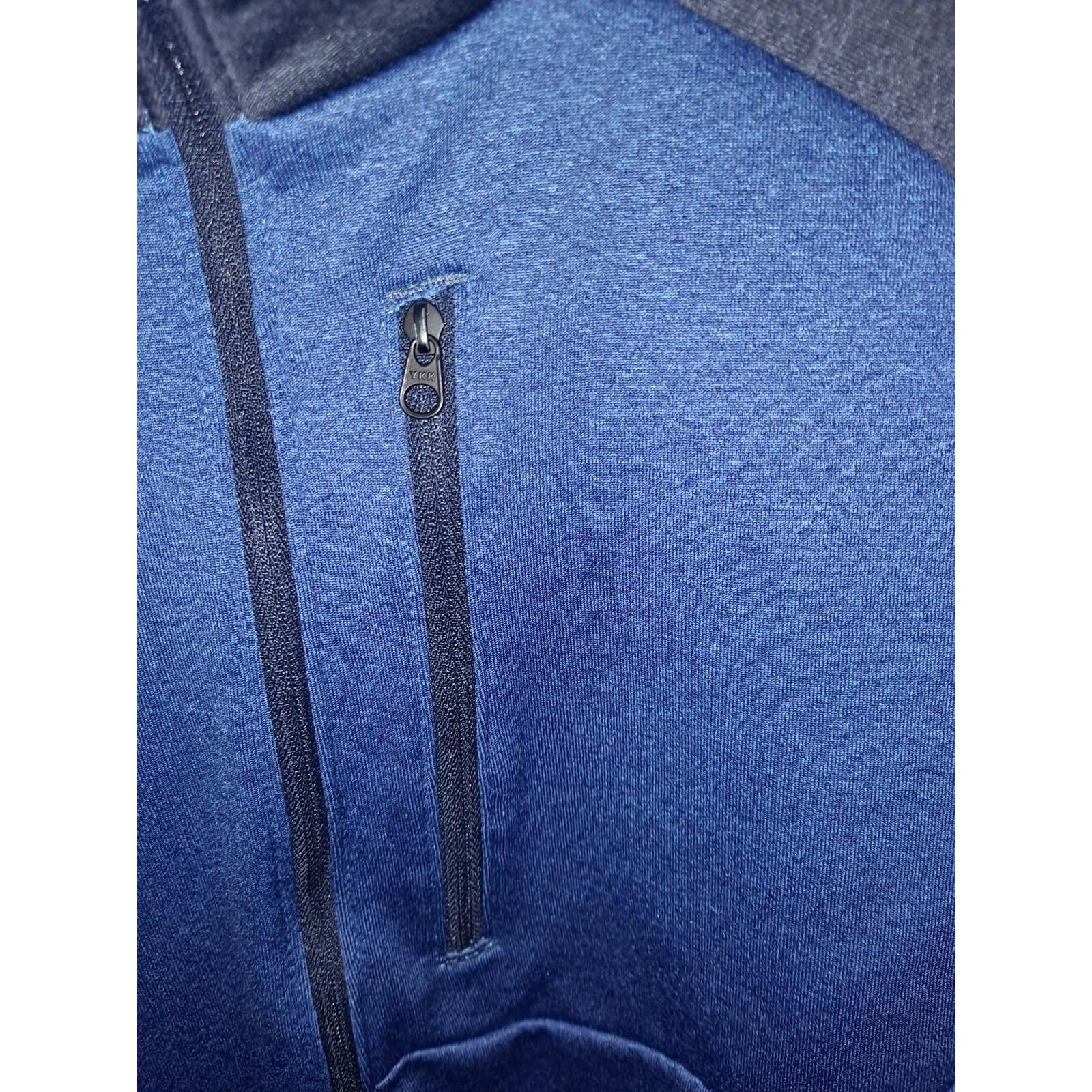 L.L. Bean L.L. Bean 1/2 Zip 2 Tone Blue with Reflective Accents Slight Size US L / EU 52-54 / 3 - 3 Thumbnail