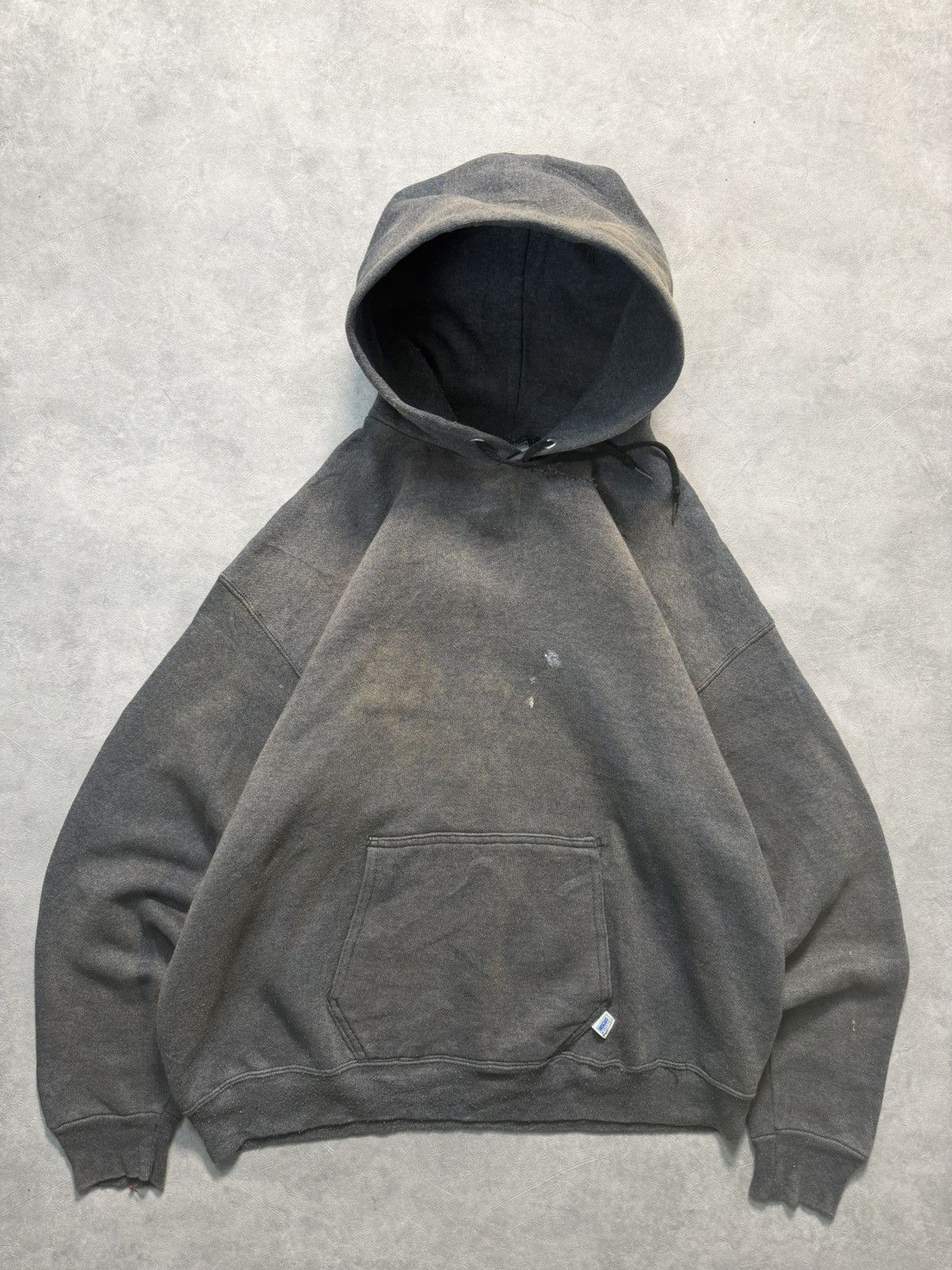 Russell Athletic × Streetwear × Vintage 1990s Faded Black / Grey 