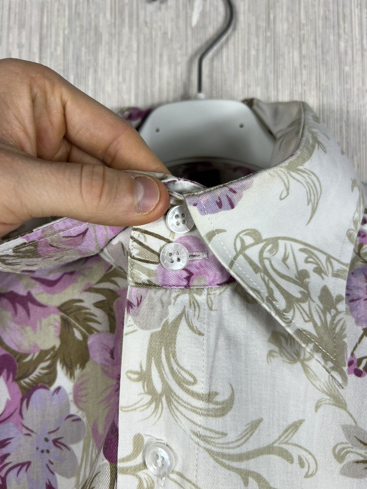 Paul Smith Vintage Paul Smith floral full print shirt designer pocket Size US L / EU 52-54 / 3 - 14 Thumbnail