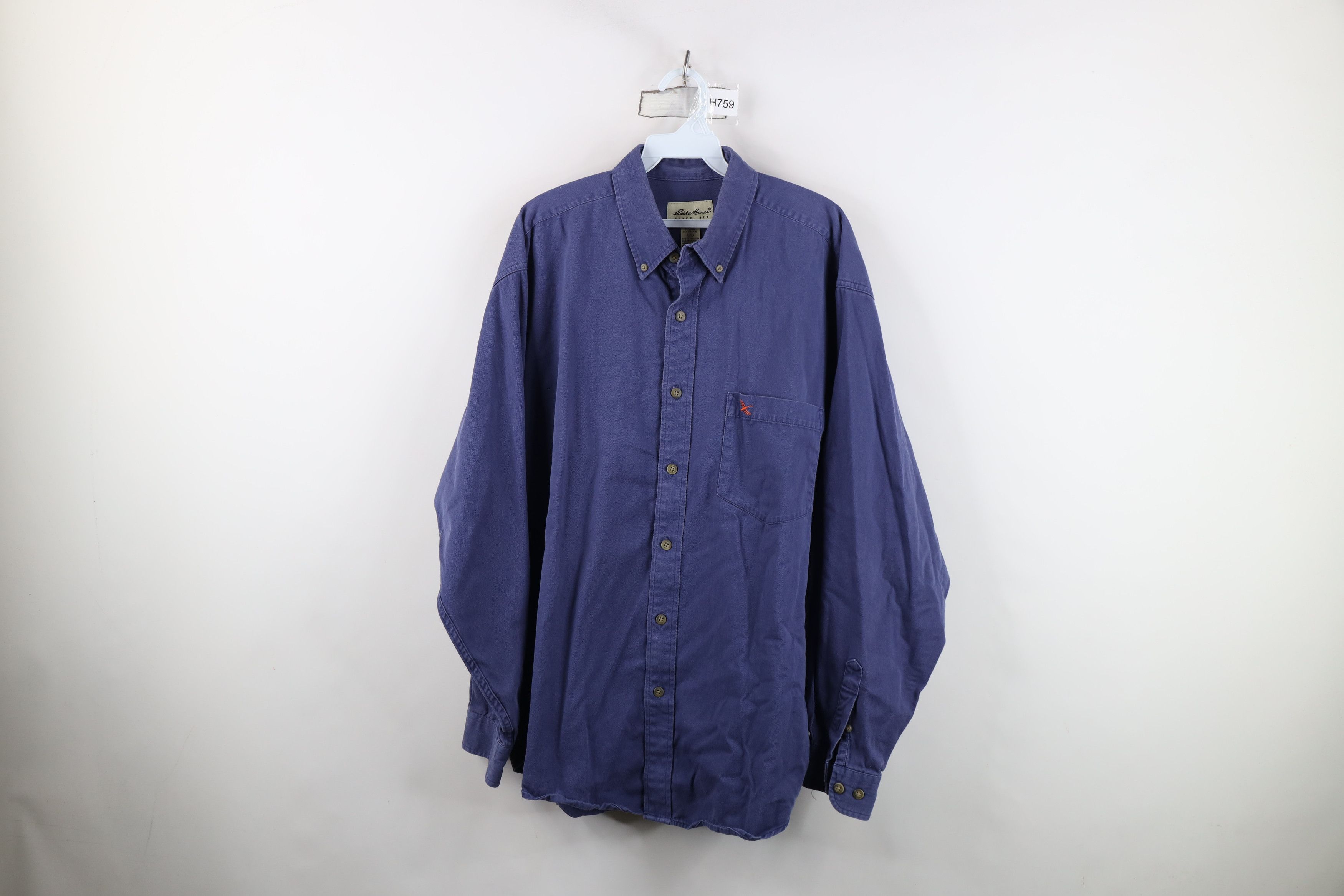 Eddie Bauer Vintage 90s Eddie Bauer Heavyweight Collared Button Shirt Size US L / EU 52-54 / 3 - 1 Thumbnail