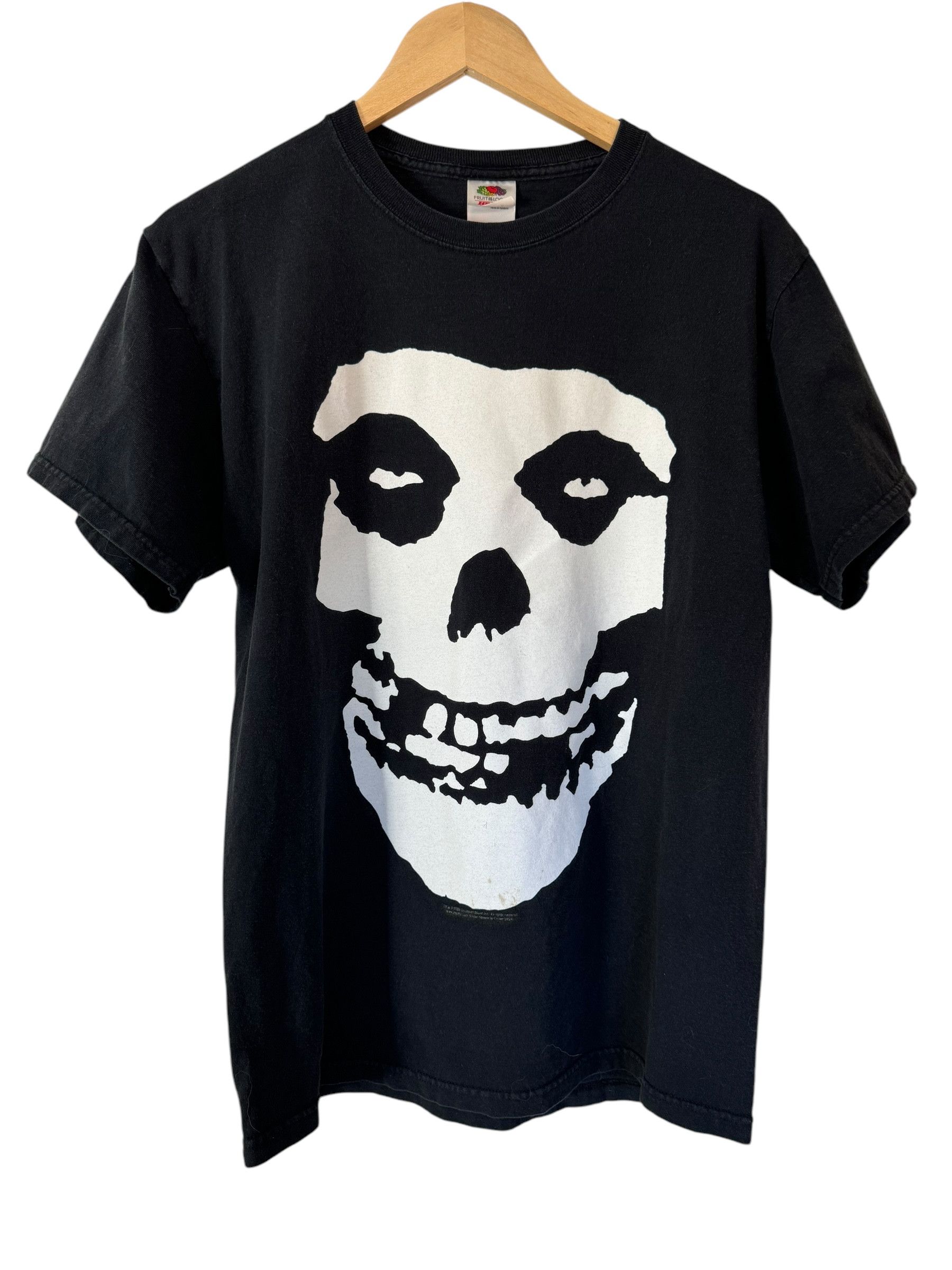 ALSTYLE MISFITS Skull Pattern Band T-Shirt, Men's Size L cotton black type Vintage Second Hand
