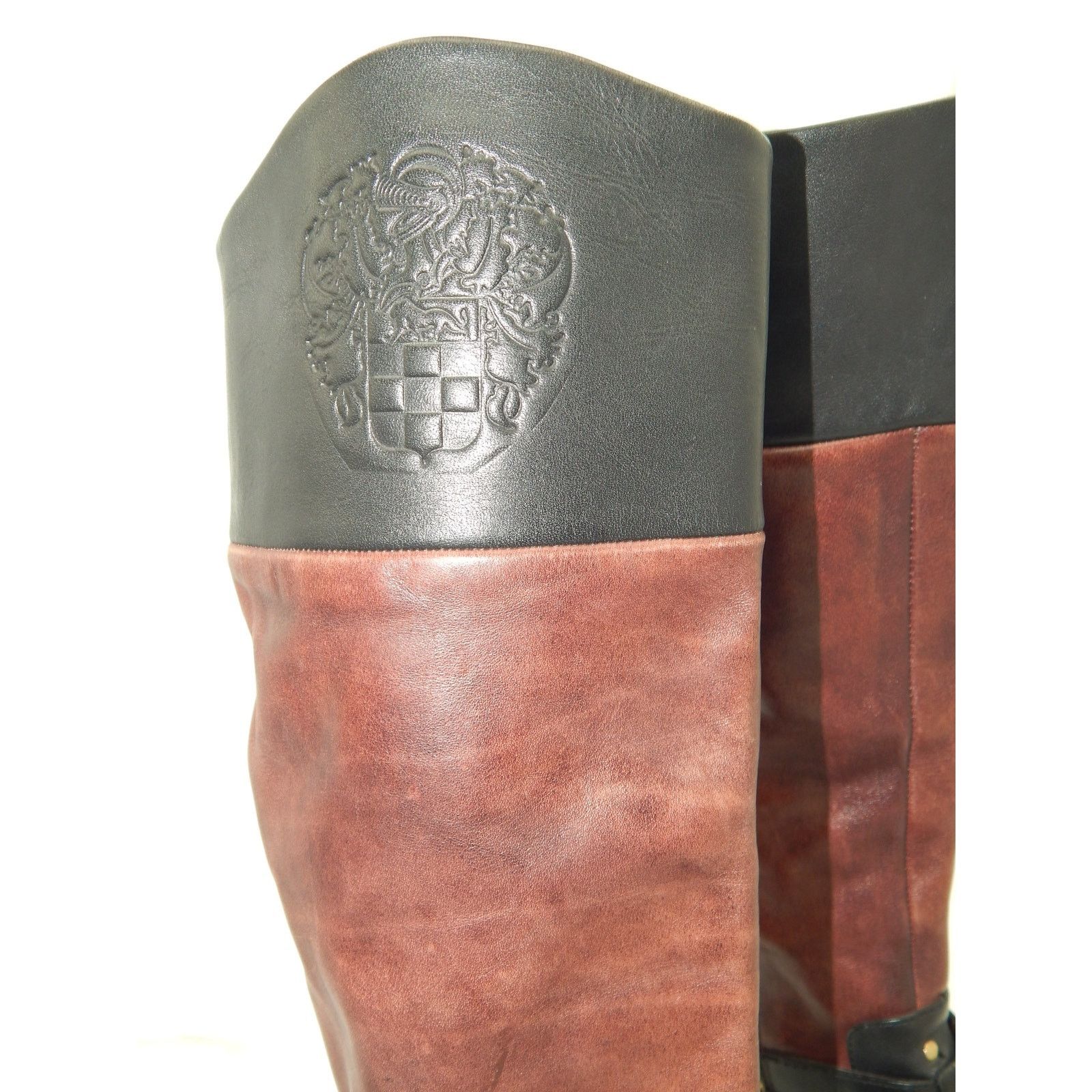 Vince Camuto Vince Camuto Black Brown Leather Boots Size 36 / 6 Size US 6 / IT 36 - 4 Thumbnail