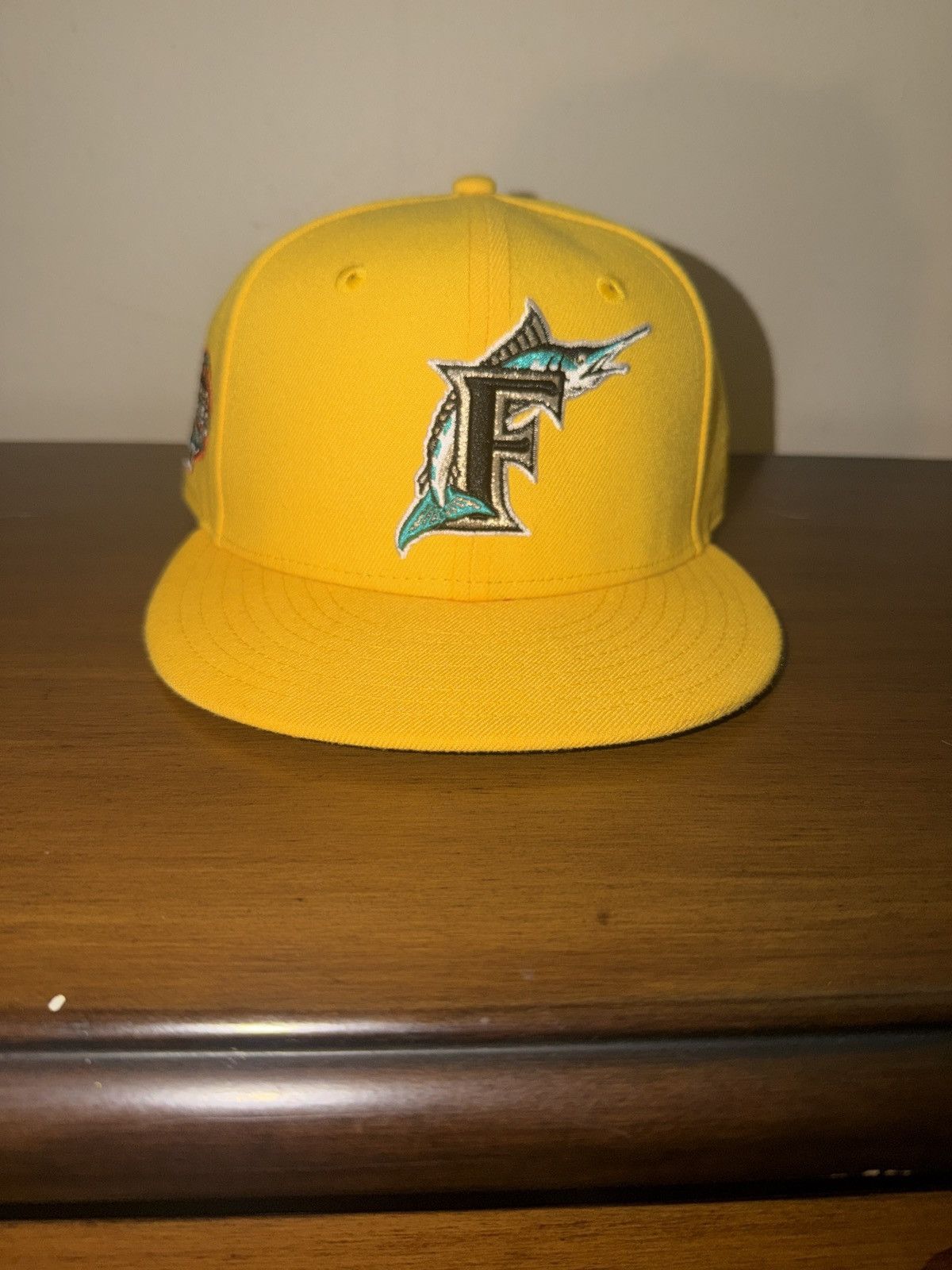 New Era Florida Marlins Fitted Hat Size ONE SIZE - 2 Thumbnail