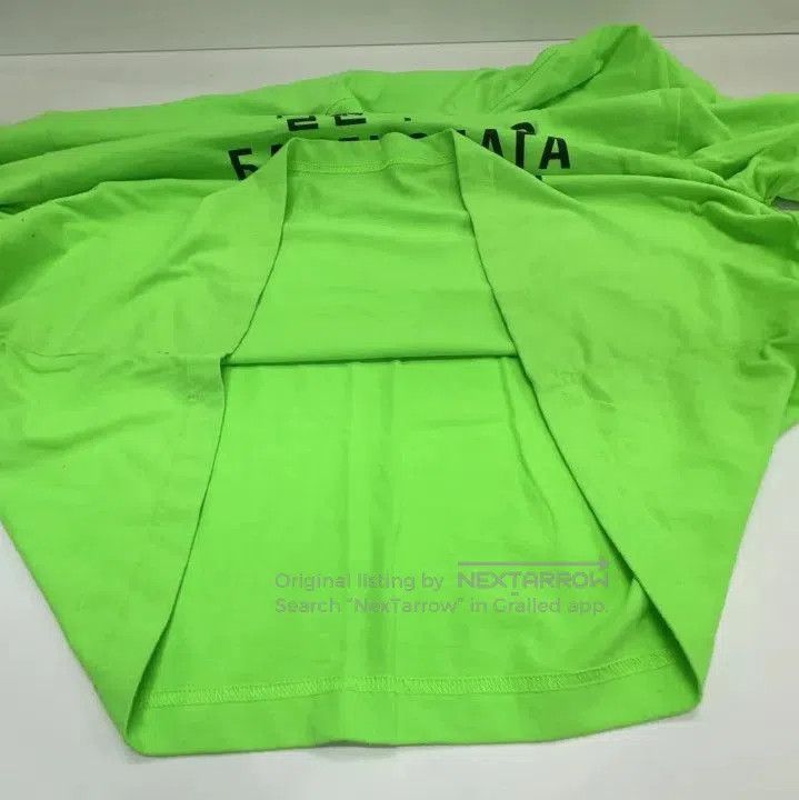 Balenciaga Balenciaga Fluorescent Green Long Sleeve T. Size US XXS / EU 40 - 4 Thumbnail