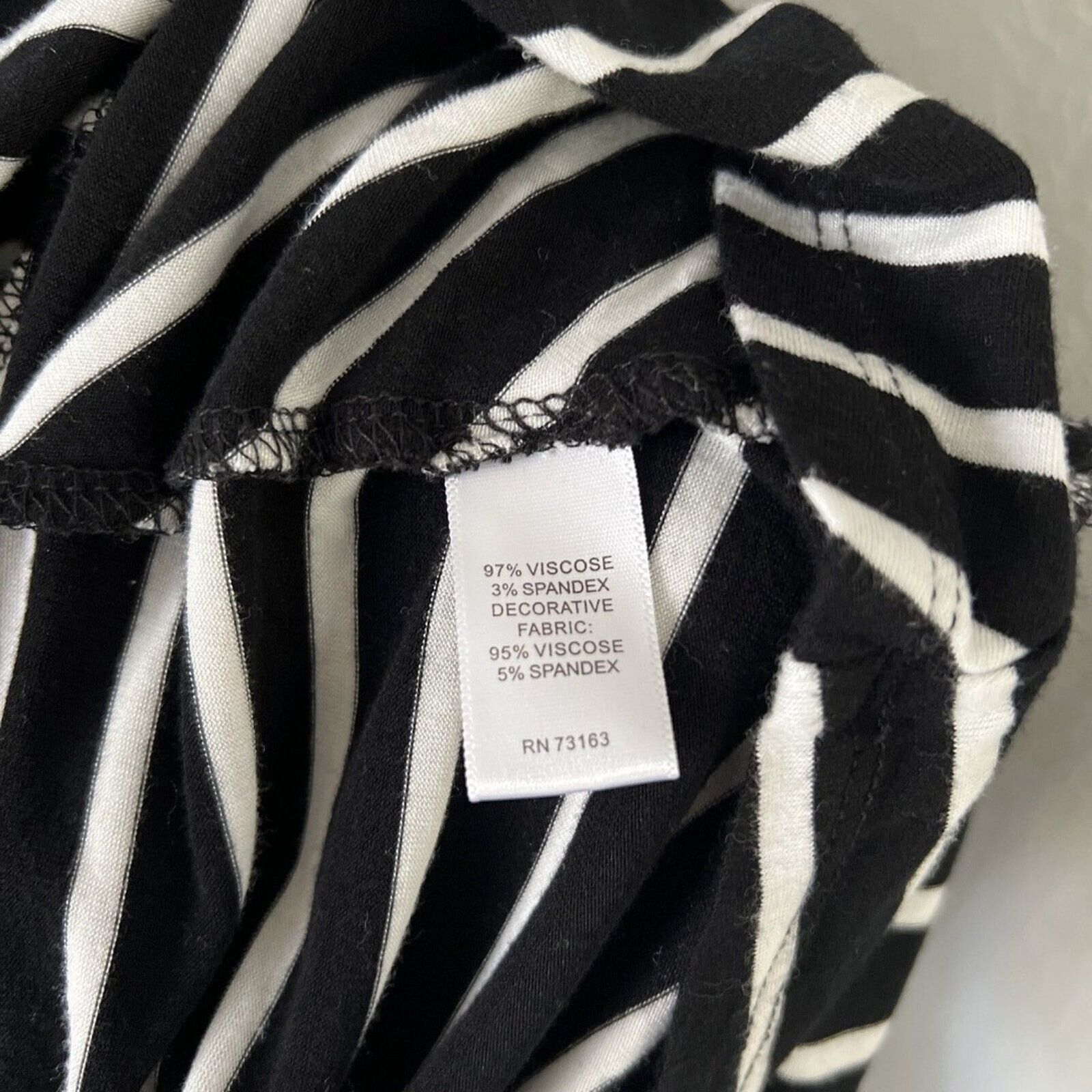 Other Cable & Gauge Top Short Sleeve Blouse Small Black Striped Size S / US 4 / IT 40 - 9 Thumbnail