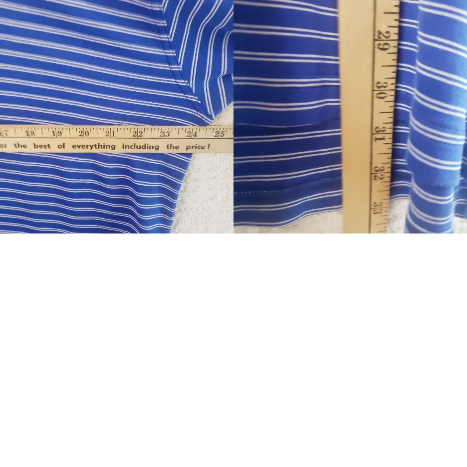 Vintage Bobby Jones Polo Shirt Men XL Blue Stripe Short Sleeve Button Collared Classic Breathable Easy Care Golf Spring Island SC Logo Size US XL / EU 56 / 4 - 9 Thumbnail