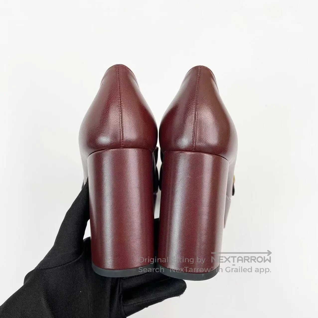 Gucci Guicci Double G suede block heels| Size US 6.5 / IT 36.5 - 6 Thumbnail
