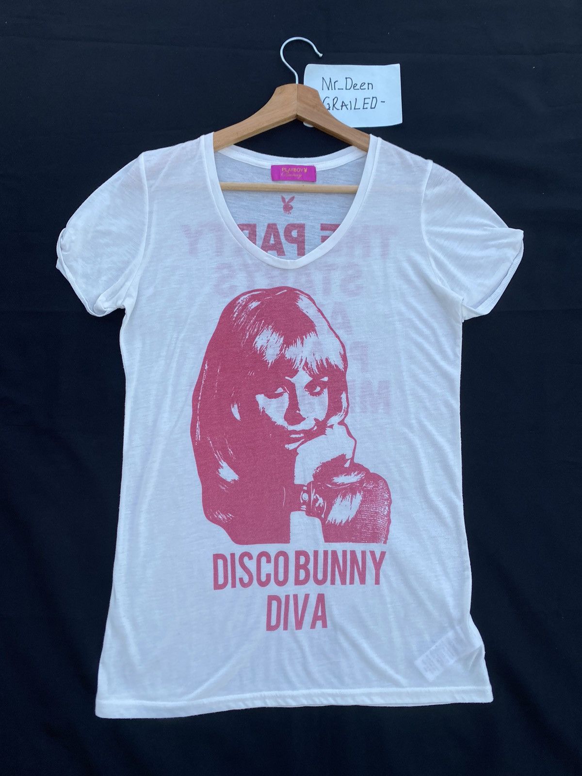 Playboy Rare Vintage Playboy Disco Bunny Diva T shirt Size M / US 6-8 / IT 42-44 - 1 Thumbnail