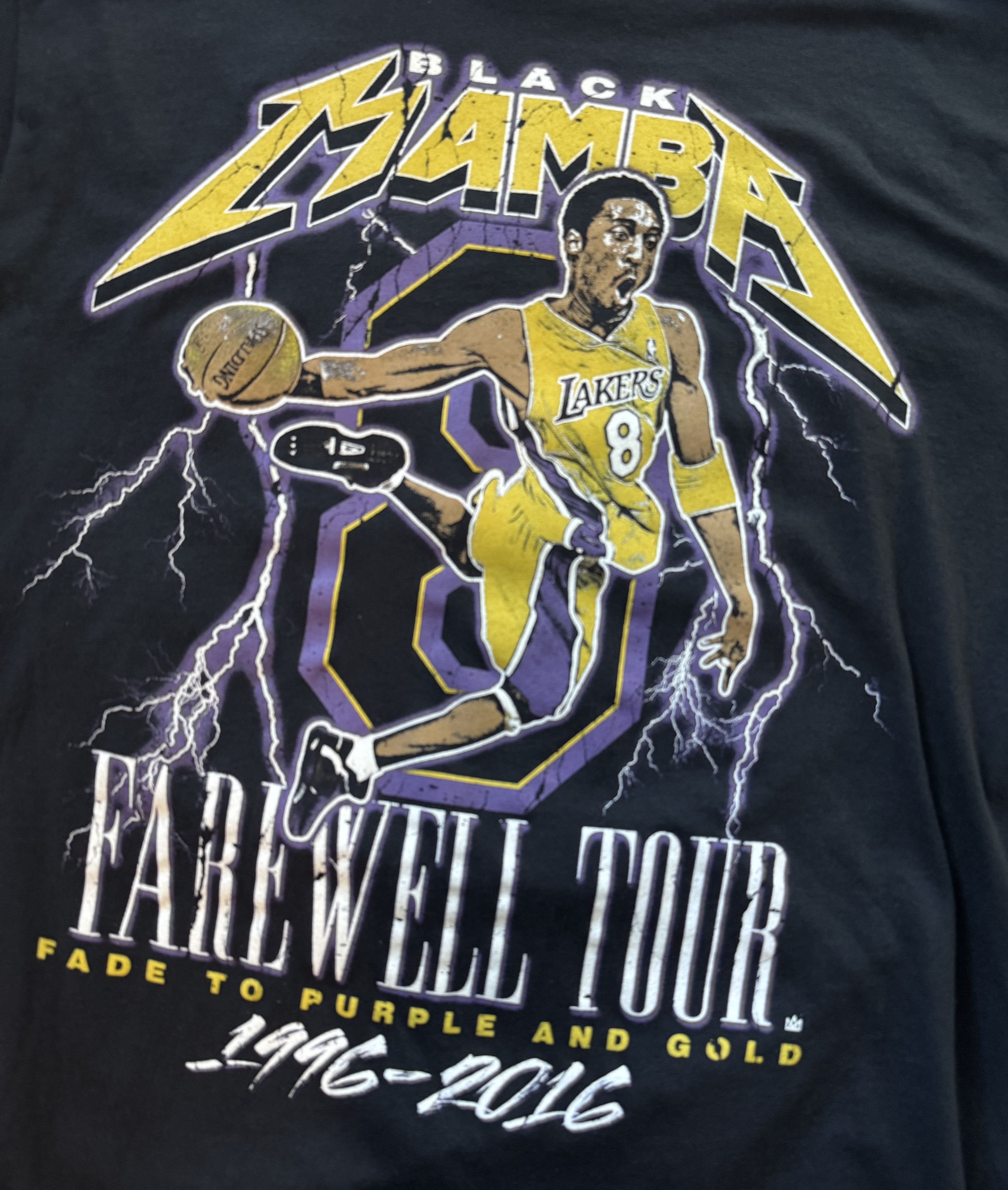 NBA Kobe Bryant Farewell Tour Black Mamba Tee M Size US M / EU 48-50 / 2 - 3 Thumbnail