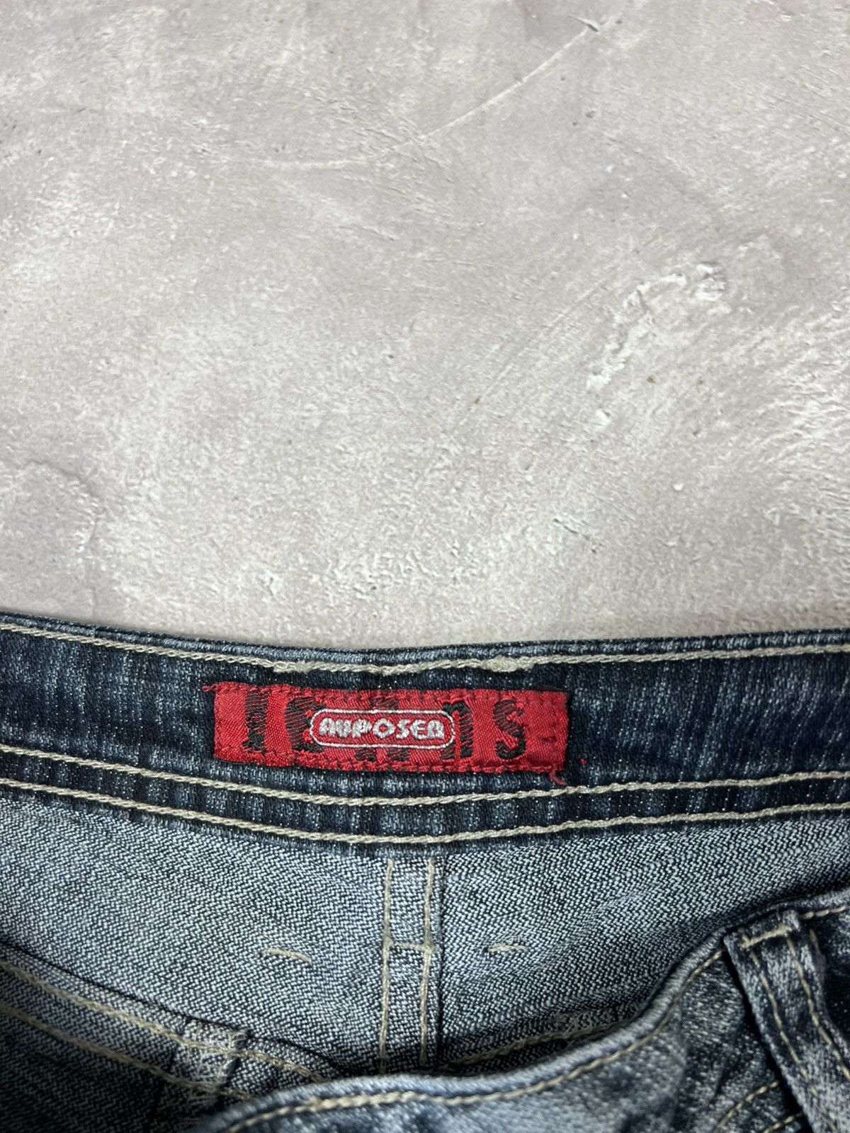 Other VINTAGE Flared IfSixWasNine Style Fade Distressed Pants Size 36" / US 14 / IT 50 - 4 Thumbnail