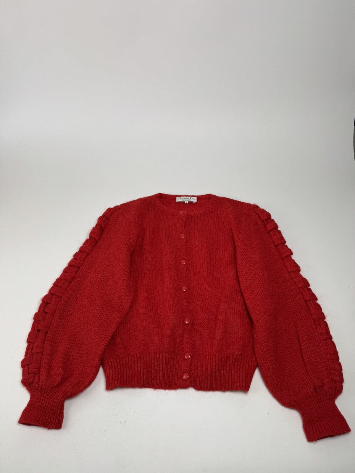 Dior Vintage Dior Wool Sweater Red Size M / US 6-8 / IT 42-44 - 2 Thumbnail