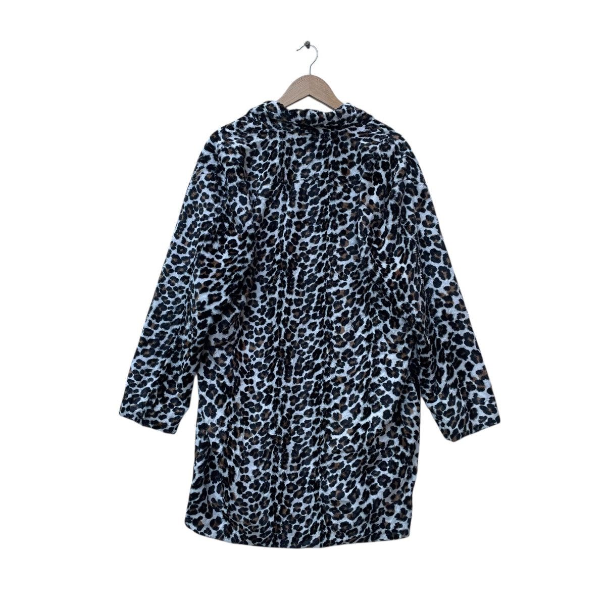 Norma Kamali × Vintage 💥Norma Kamali Leopard Button Less Drape Jacket Size M / US 6-8 / IT 42-44 - 3 Thumbnail