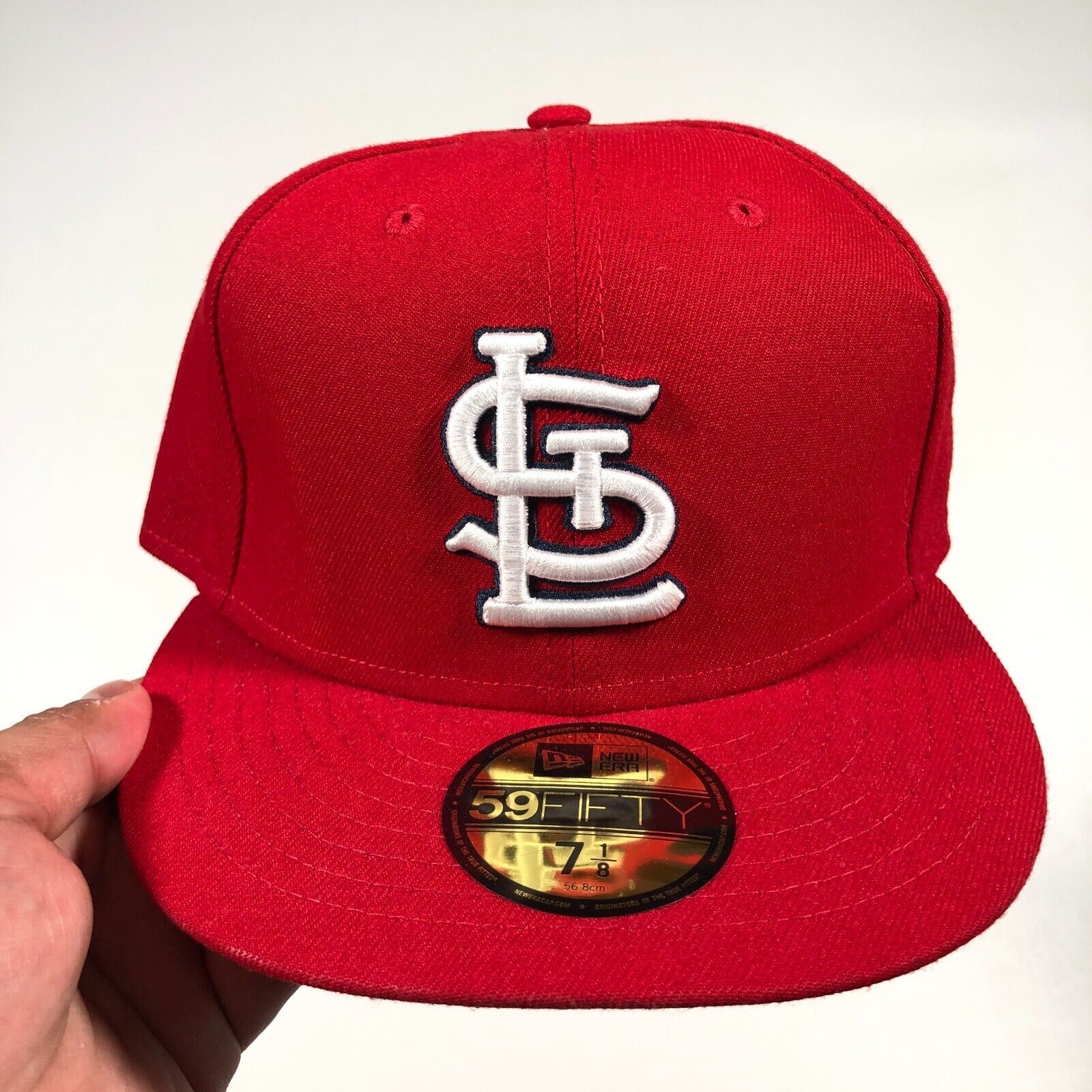 MLB × New Era St. Louis Cardinals 59FIFTY Fitted Baseball Hat Size 7 1/8 Size ONE SIZE - 2 Thumbnail