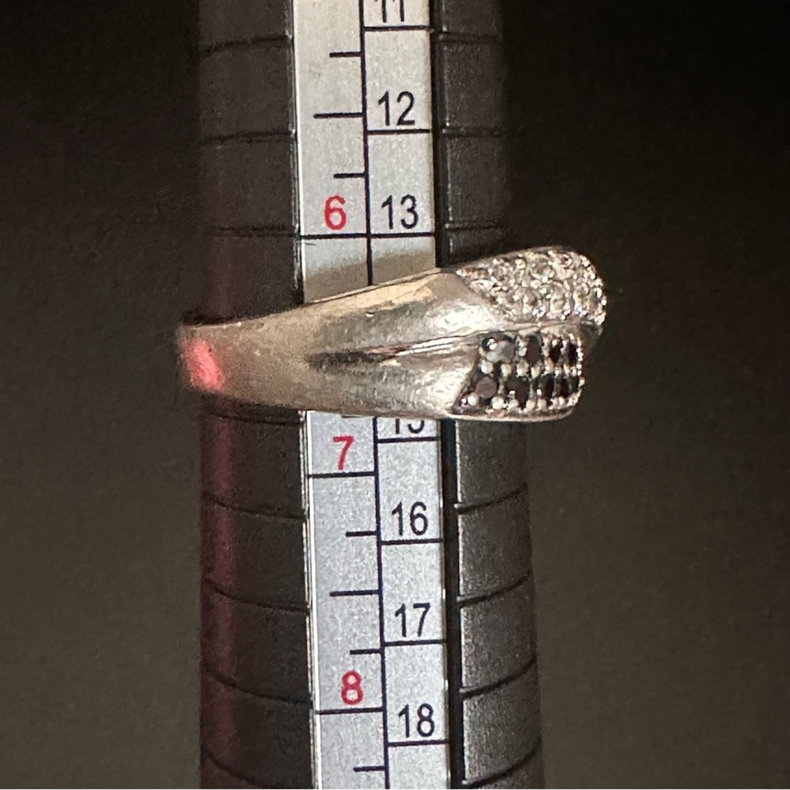 Other Vintage 80’s CZ And Gemstone Cross Knot Ring Size ONE SIZE - 7 Thumbnail