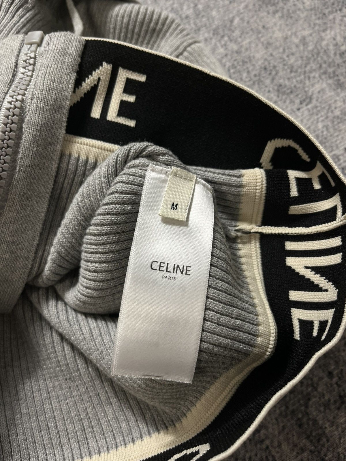 Celine Celine cropped zipped short-sleeved sweatshirt Size M / US 6-8 / IT 42-44 - 6 Thumbnail