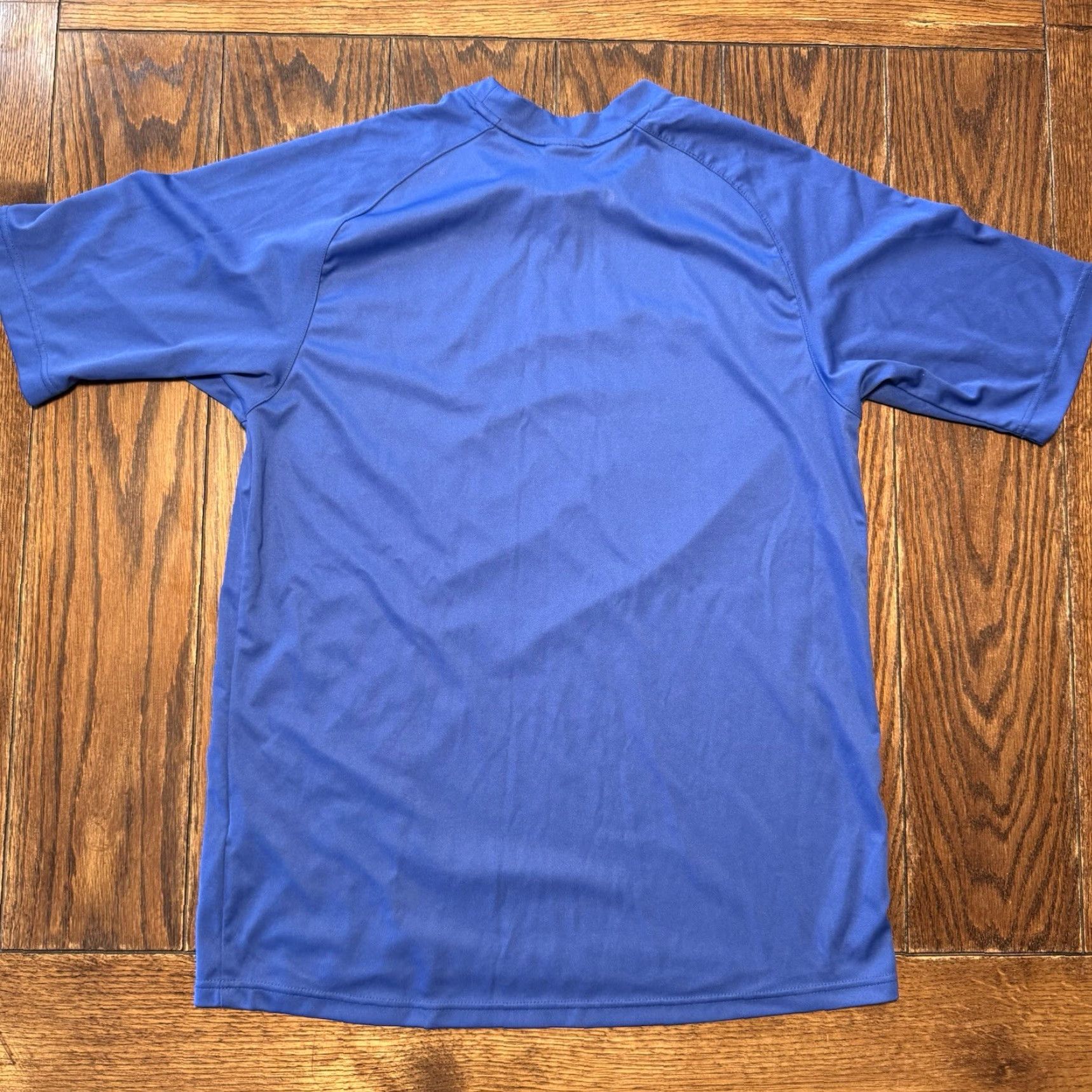 Nike Vintage Nike Shirt Mens Large Blue White Sport Jersey Athletic Silver Ta Size US L / EU 52-54 / 3 - 6 Thumbnail