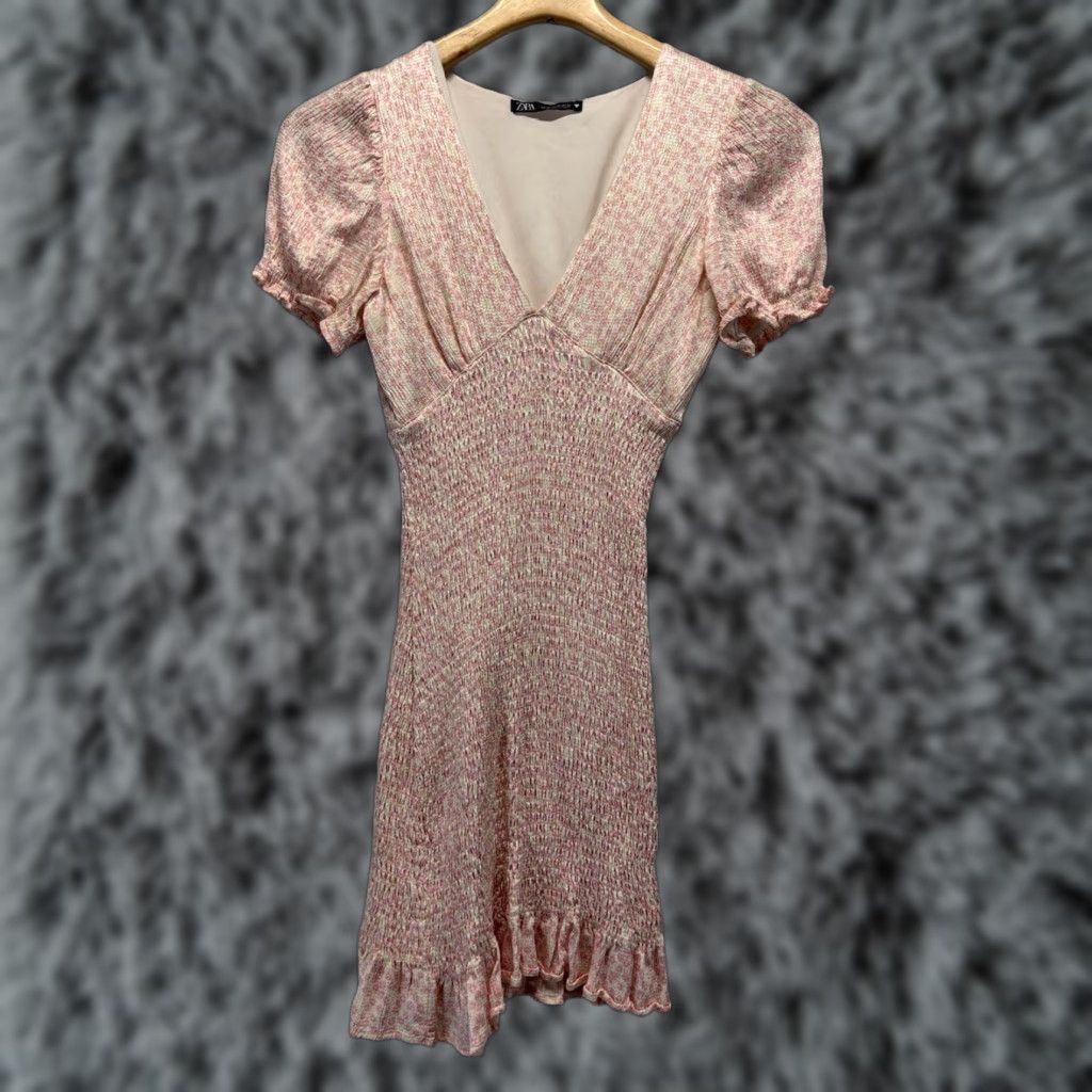 knee length dresses for ladies Embellished Bandeau Cowl-Waist Mini Dress in Gold - 8