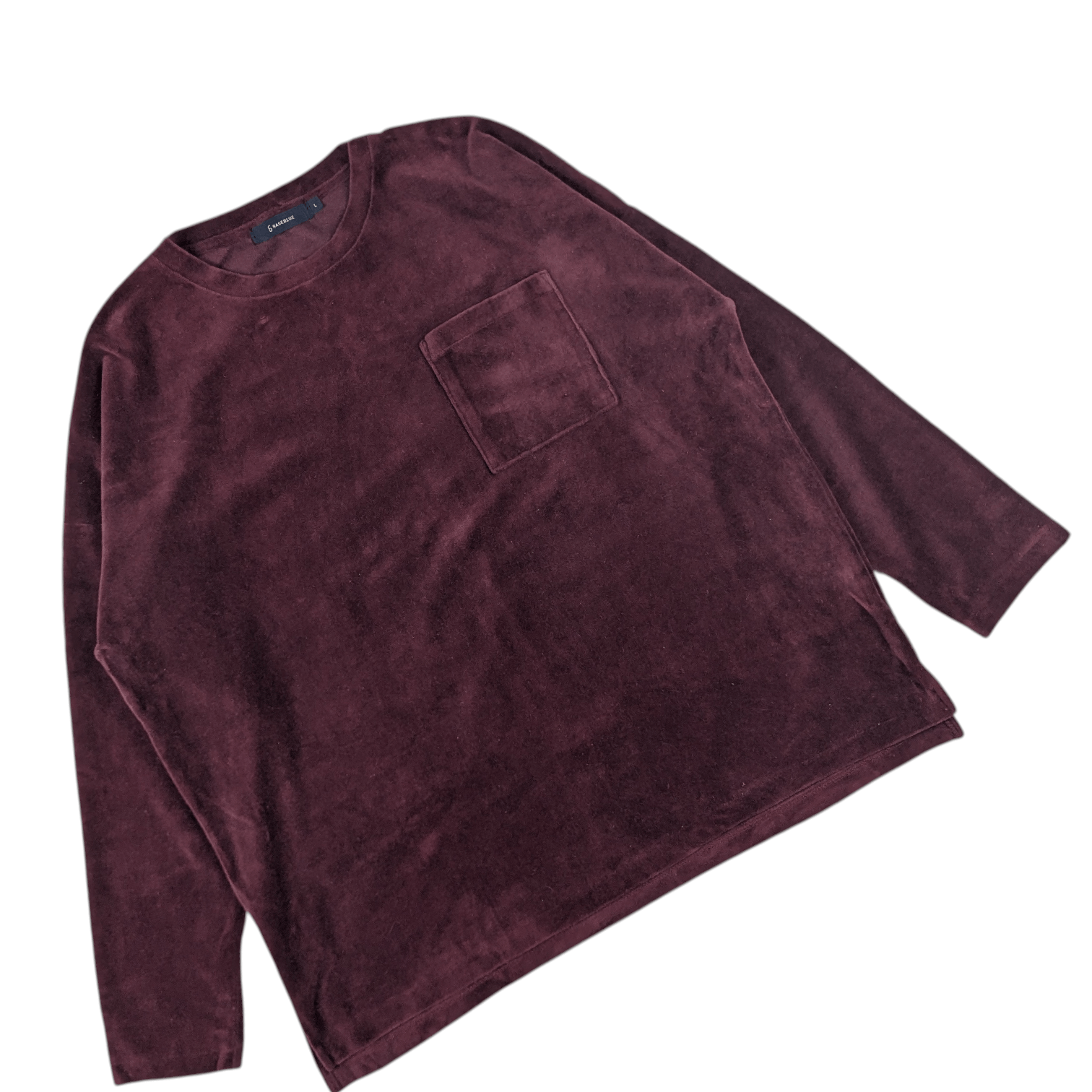 Japanese Brand RAGEBLUE Small Pocket Fleece Velvet Jumper Sweatshirt Size US L / EU 52-54 / 3 - 4 Thumbnail