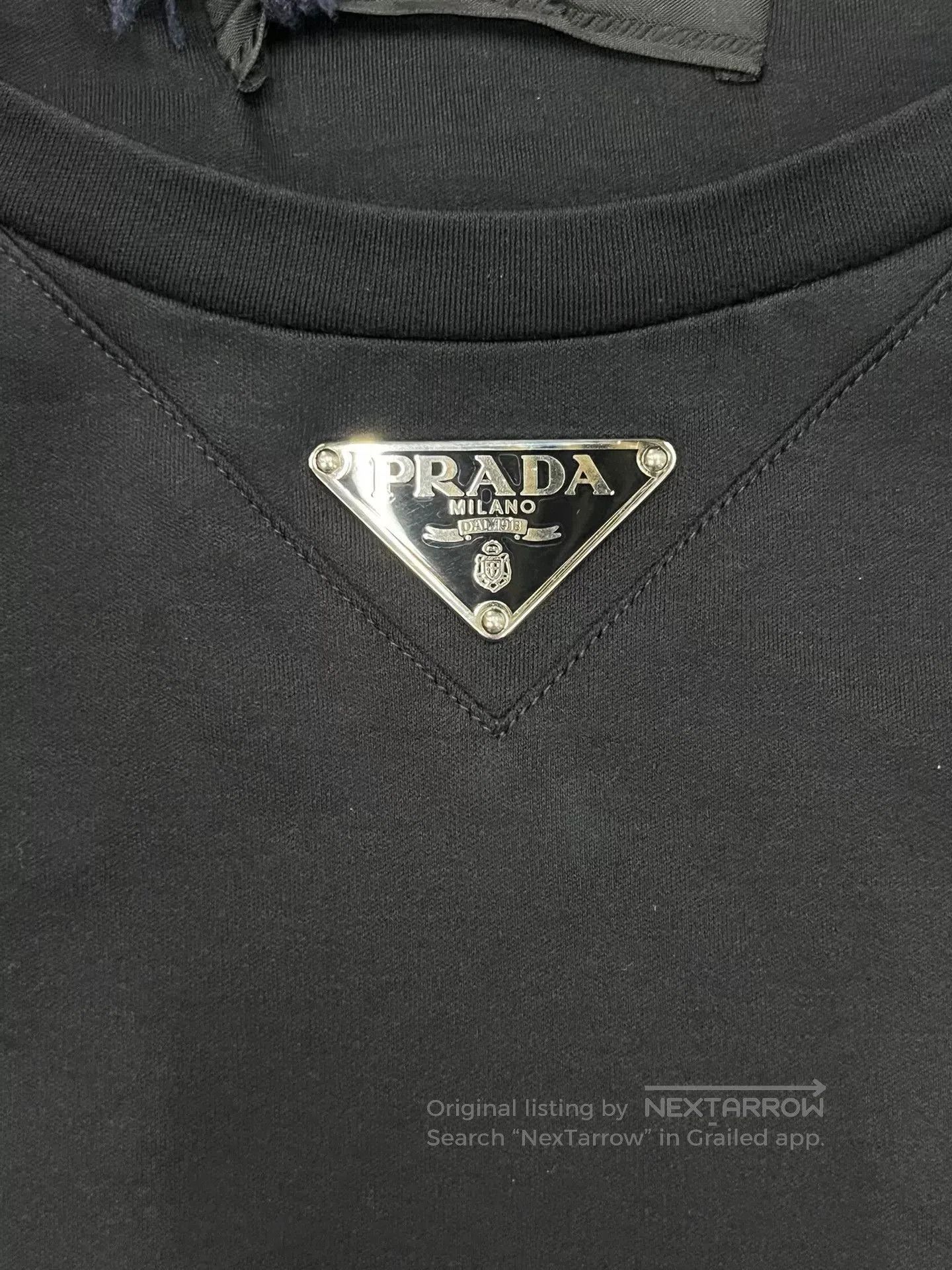 Prada PRADA FW22 Men's Solid Logo Cotton T-Shirt. Size US M / EU 48-50 / 2 - 3 Thumbnail