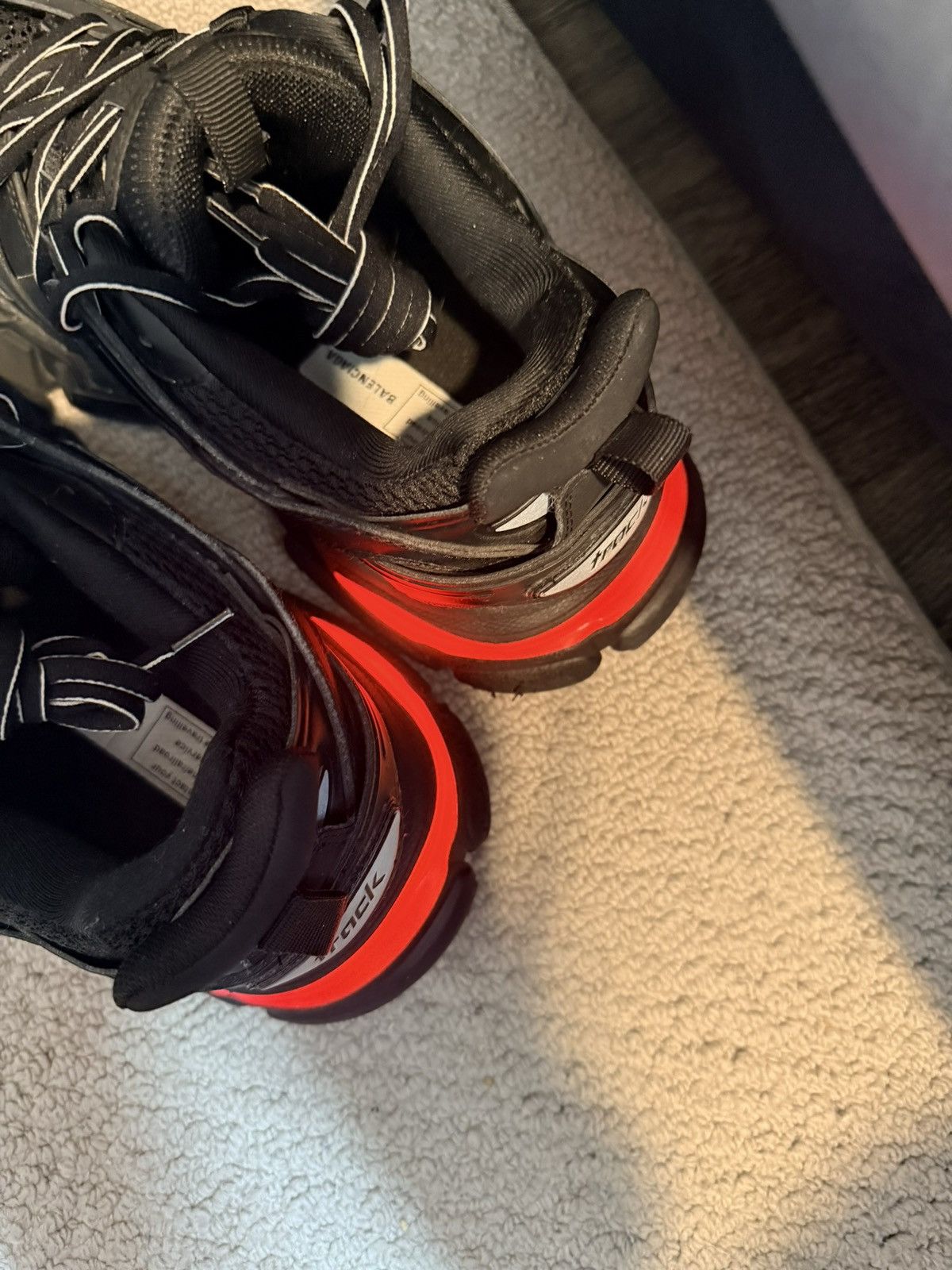 Balenciaga Size 9 - Balenciaga Track LED Sneaker Black Size US 9 / EU 42 - 8 Thumbnail