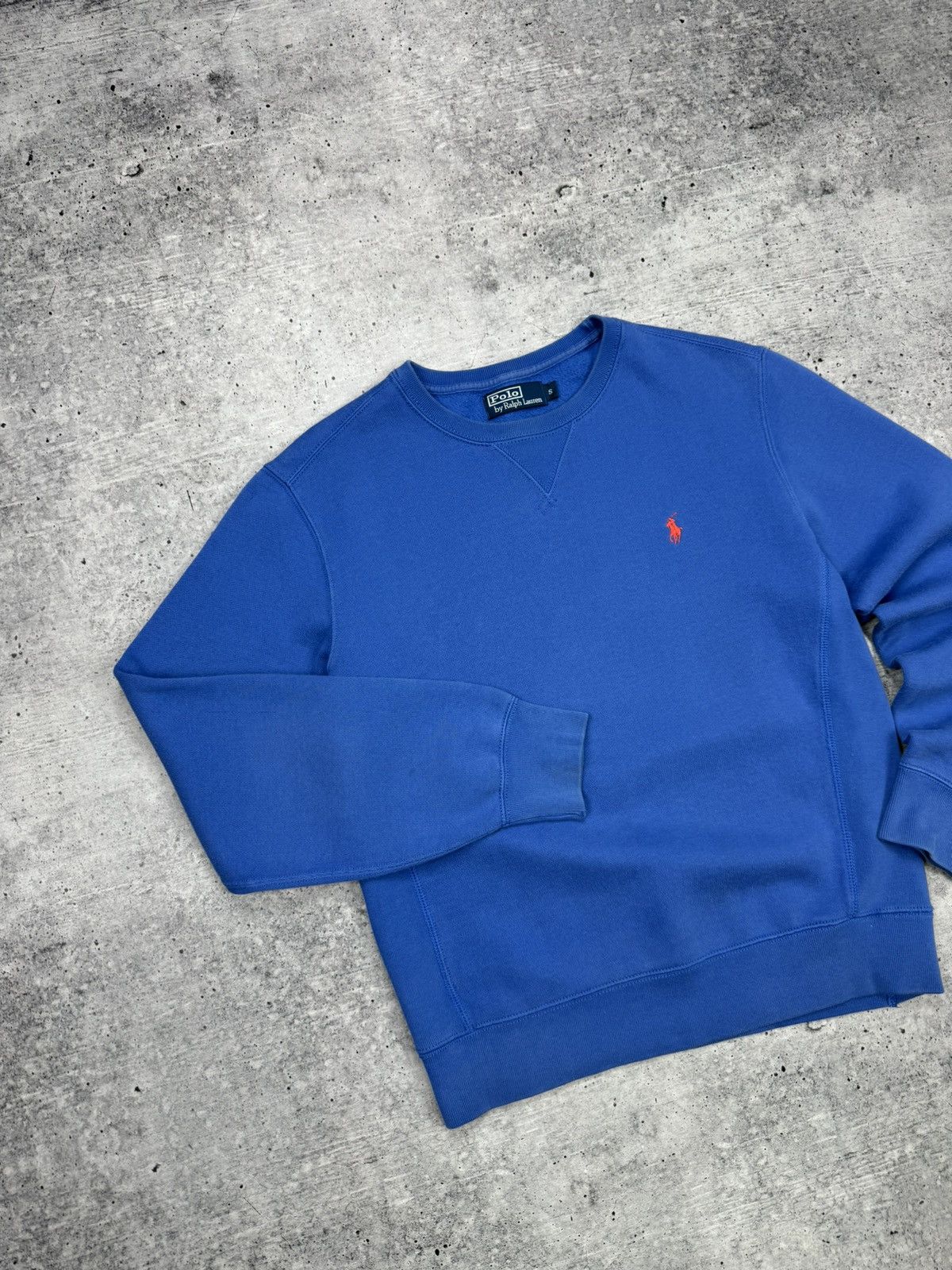 Polo Ralph Lauren × Vintage Vintage Ralph Lauren 90’s Y2K Style Blue American Sweatshirt Size US S / EU 44-46 / 1 - 2 Thumbnail