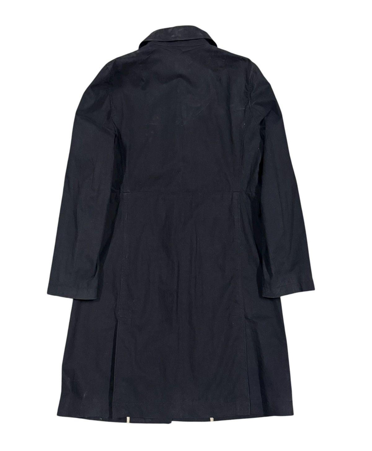 J.Crew Vtg🔥J.Crew Buttoned Black Cotton Long Jacket Size US S / EU 44-46 / 1 - 2 Thumbnail