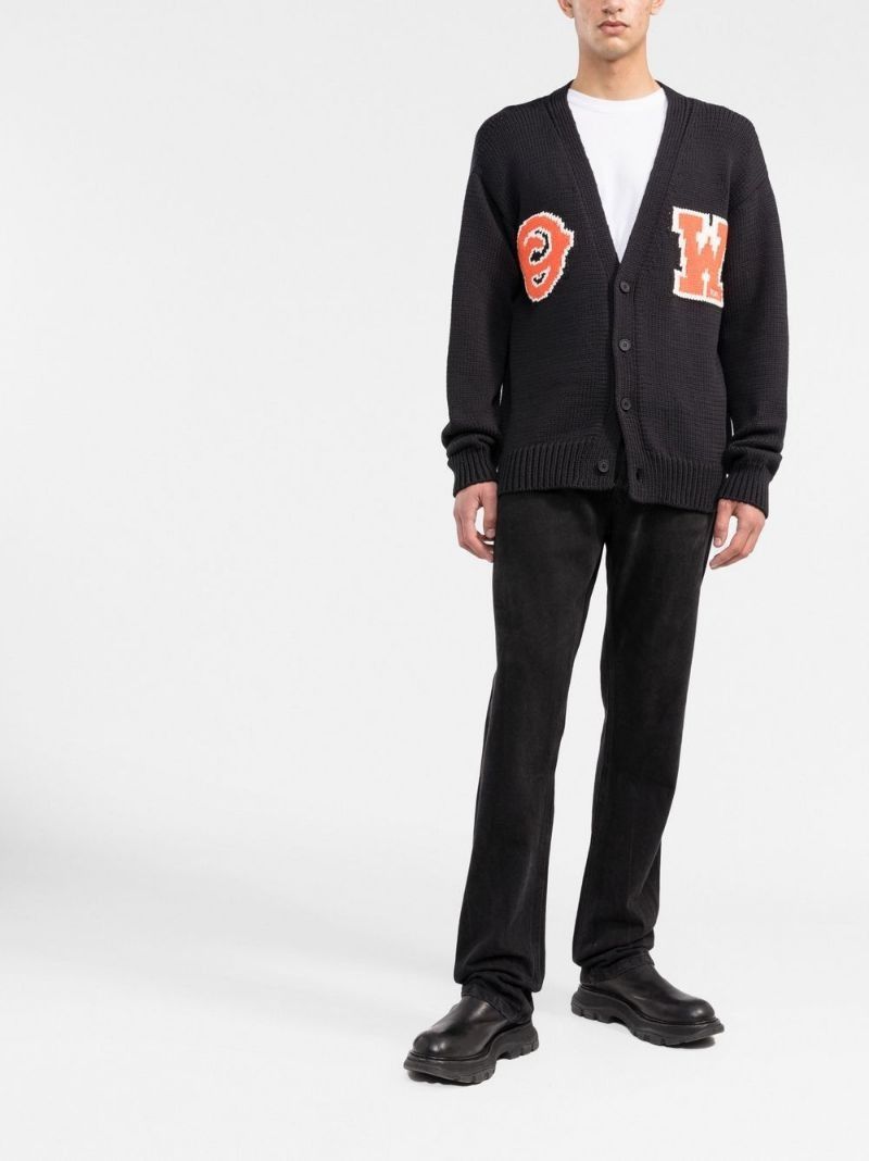 Off-White o1y0325 Logo Cardigan in Black Size US S / EU 44-46 / 1 - 5 Thumbnail