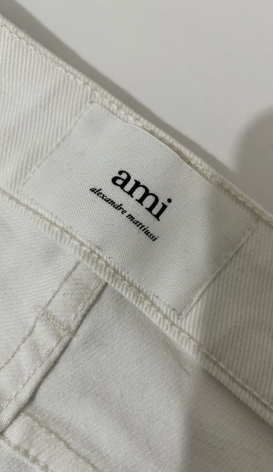 AMI AMI Paris Alexandre Mattiussi Slim Fit White Jeans Size 34 Size US 34 / EU 50 - 9 Thumbnail