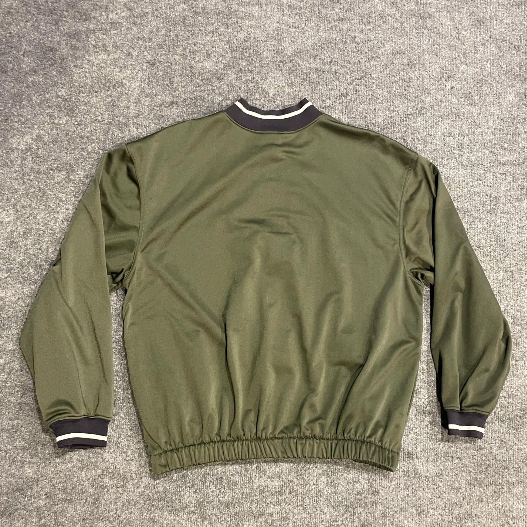 Nike VINTAGE Nike Track Jacket Mens XL Green Orange Full Zip Athletic Polyester Size US XL / EU 56 / 4 - 3 Thumbnail