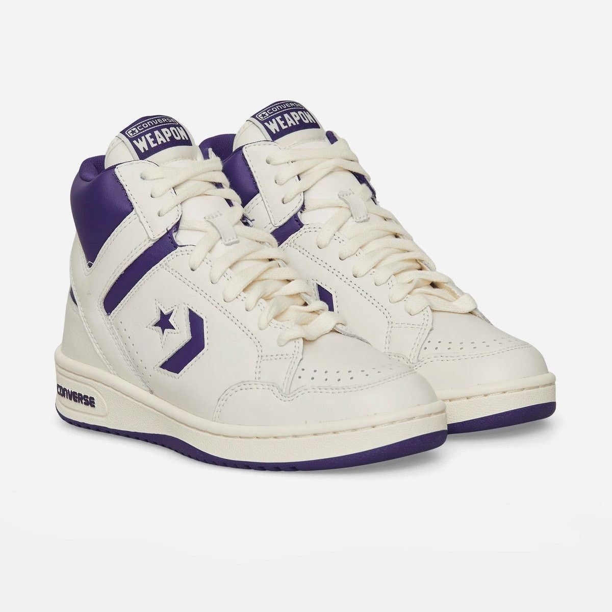 Converse CONVERSE WEAPON MEN'S 12 MID LEATHER MAGIC JOHNSON LA LAKERS Size US 12 / EU 45 - 1 Thumbnail