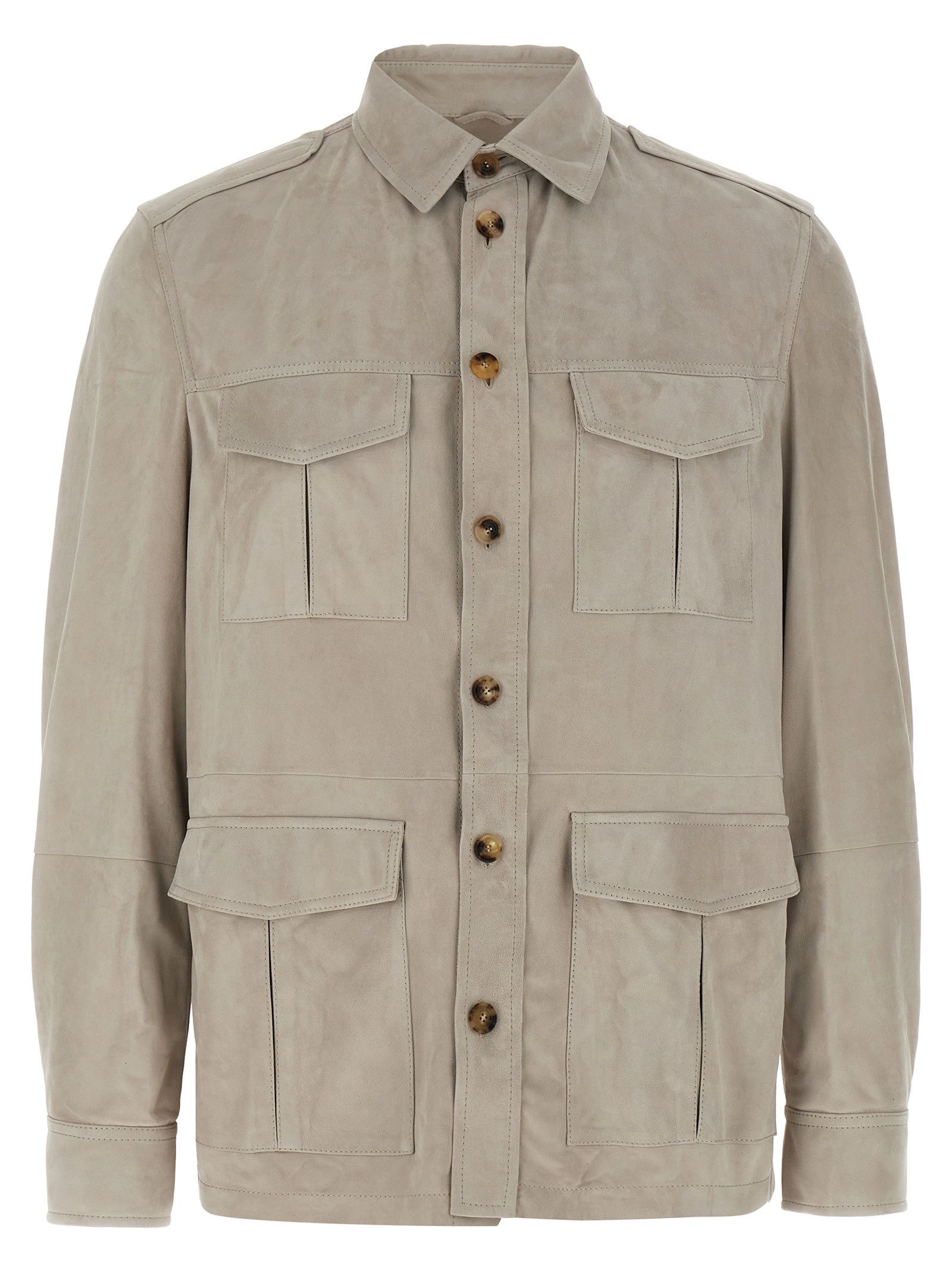 Brunello Cucinelli Suede Saharan Jacket Size US XL / EU 56 / 4 - 1 Thumbnail