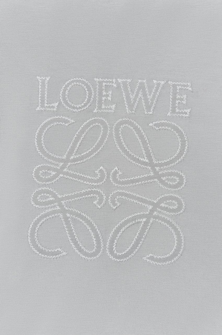Loewe o1loc1c0525 Cropped T-Shirt In Cotton in Light Grey Size M / US 6-8 / IT 42-44 - 6 Thumbnail