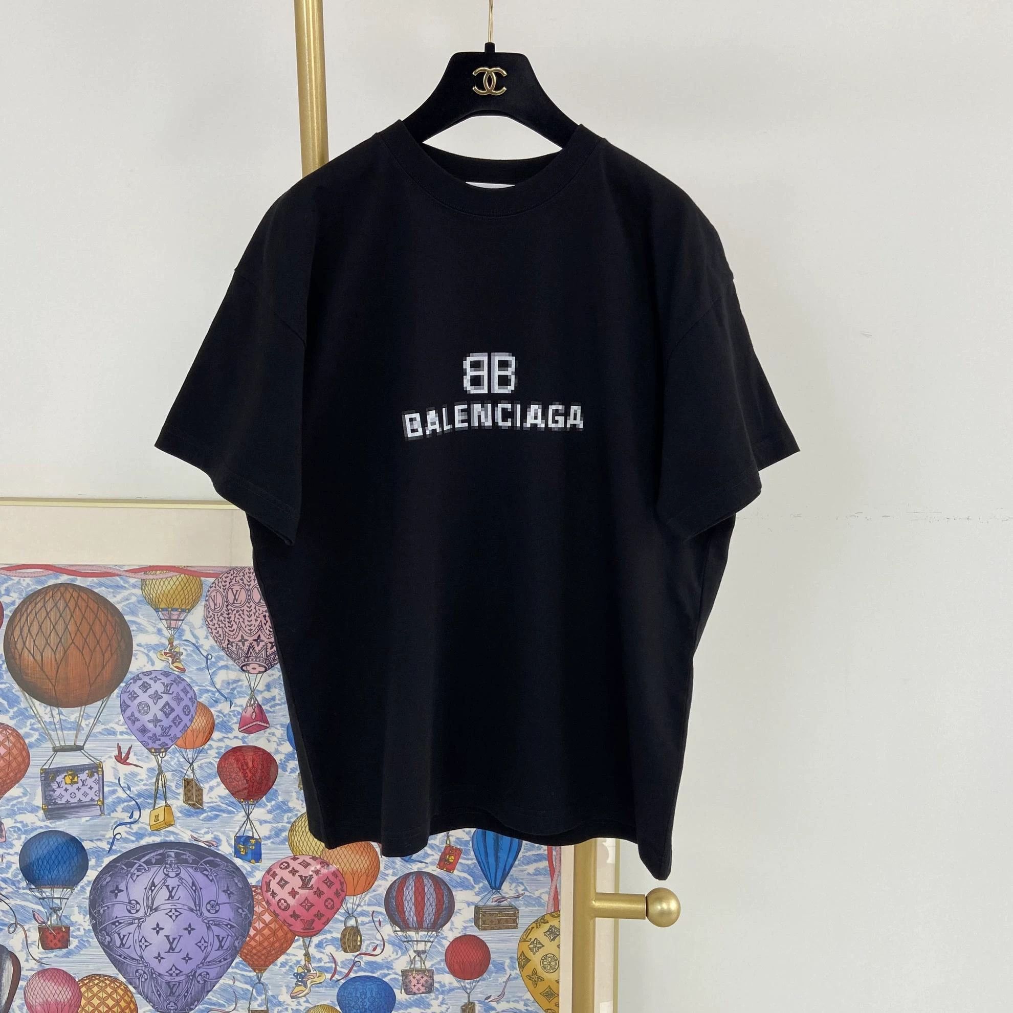 Balenciaga Balenciaga BB mosaic oversize dropped shoulder tee M Size US M / EU 48-50 / 2 - 1 Thumbnail