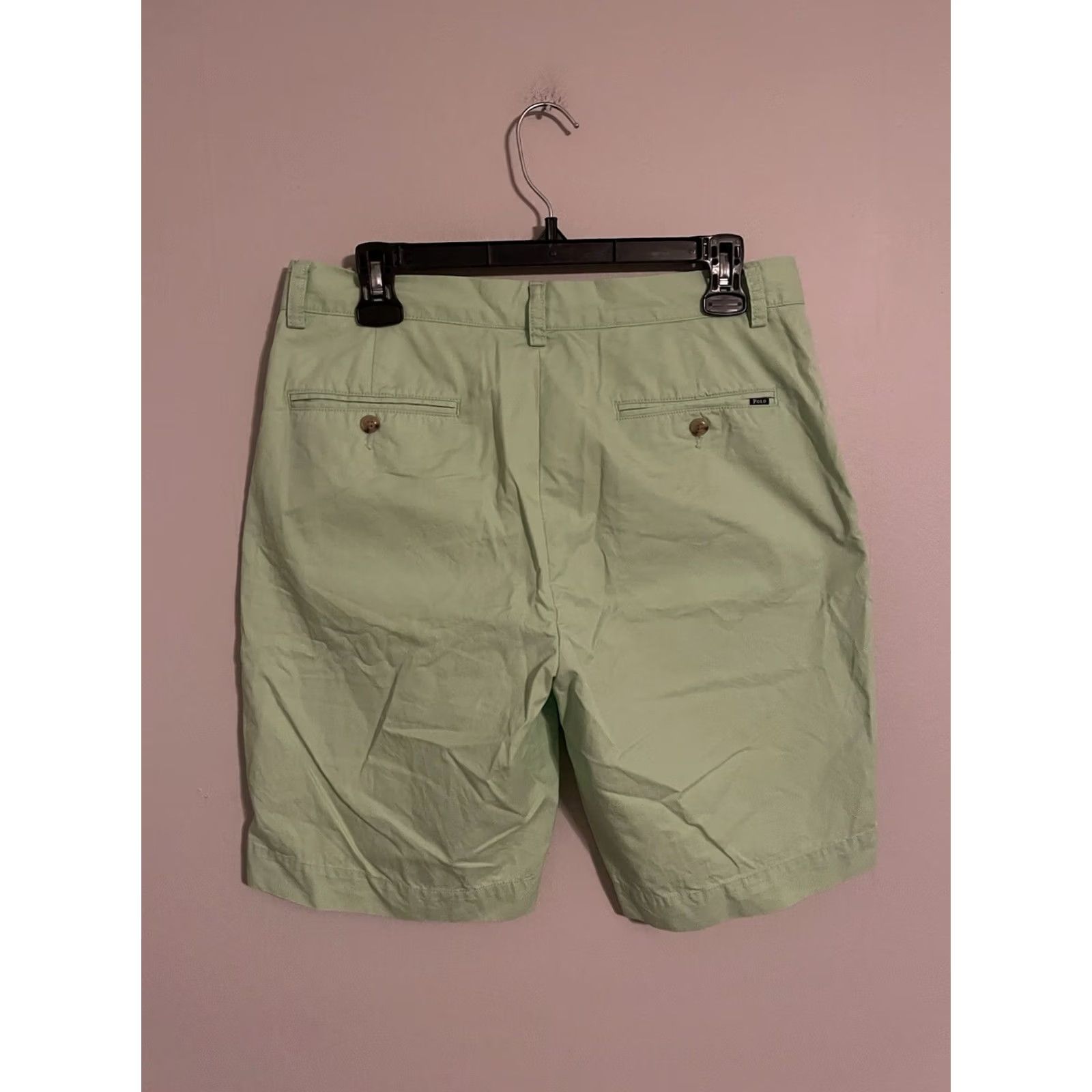 Polo Ralph Lauren Polo Ralph Lauren Chino Shorts 9" - Men's 32 Pastel Green Pima Cotton Summer Casual Vintage No Size US XS / EU 42 / 0 - 2 Thumbnail