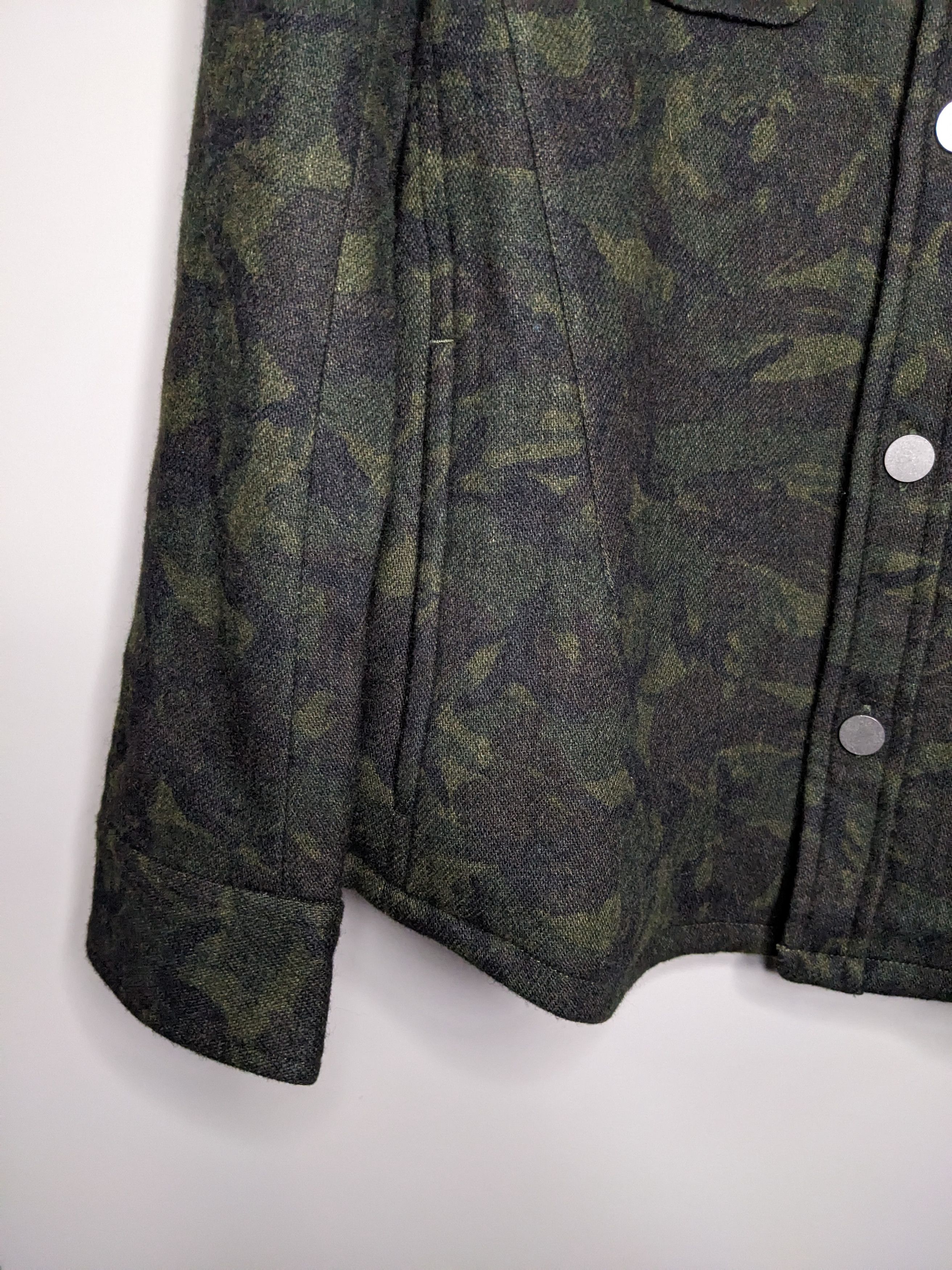 junhashimoto Jun Hashimoto Camo Wool Overshirt XL Jacket Military Shacket Size US XL / EU 56 / 4 - 5 Thumbnail