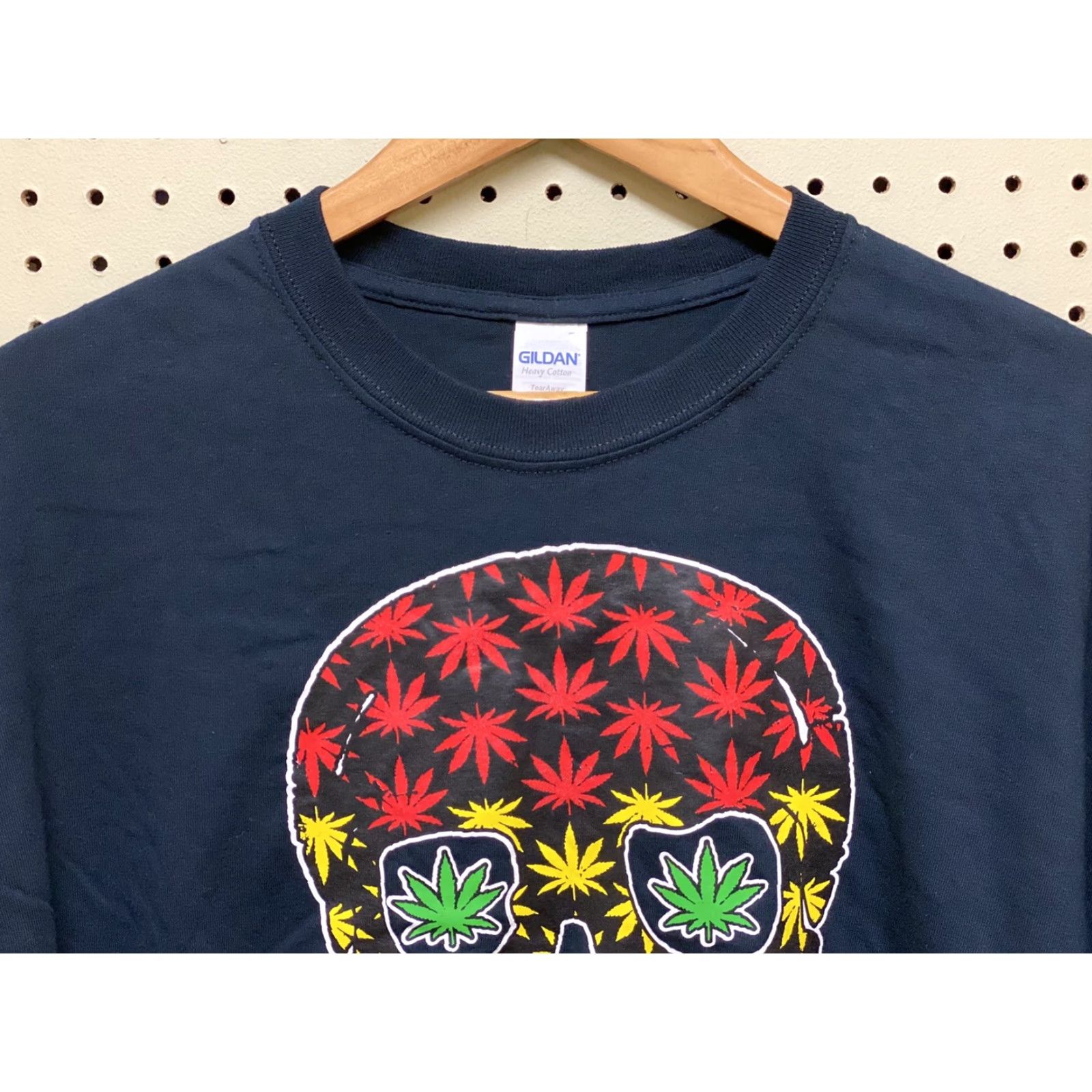 Gildan Gildan T-Shirt Skull Hemp Short Sleeve Crew Neck Mens XL Black Size US XL / EU 56 / 4 - 4 Thumbnail