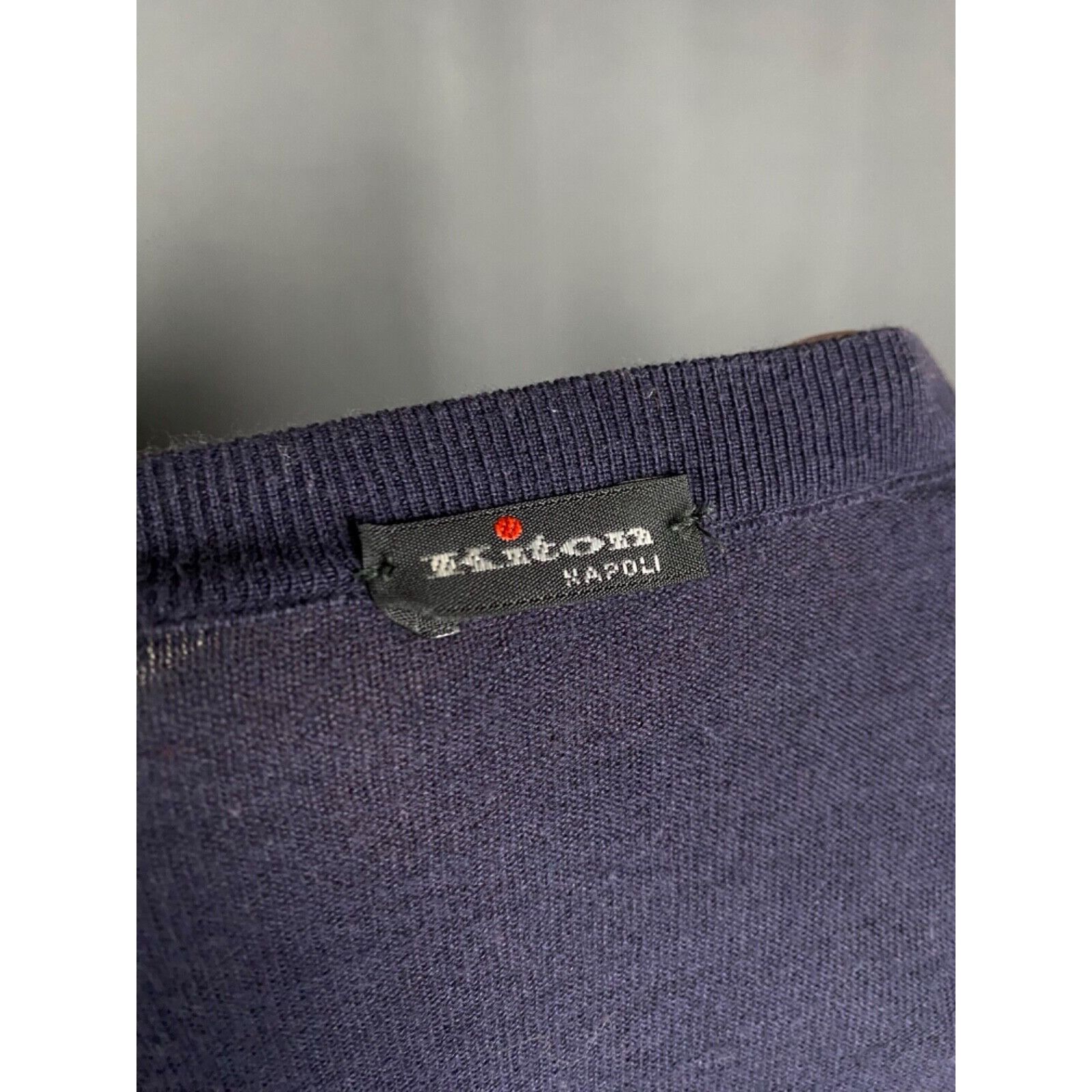 Kiton Kiton Geometric Pattern Men's Blue White Crewneck Size M Size US M / EU 48-50 / 2 - 8 Thumbnail
