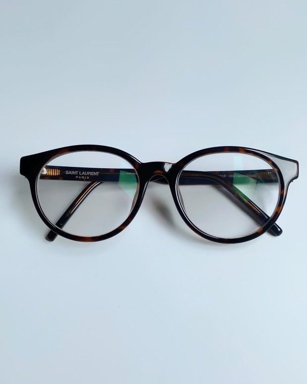 Saint Laurent Paris SAINT LAUREN PARIS EYEGLASSES FRAMES TORTOISE ROUND FULL RIM Size ONE SIZE - 8 Thumbnail