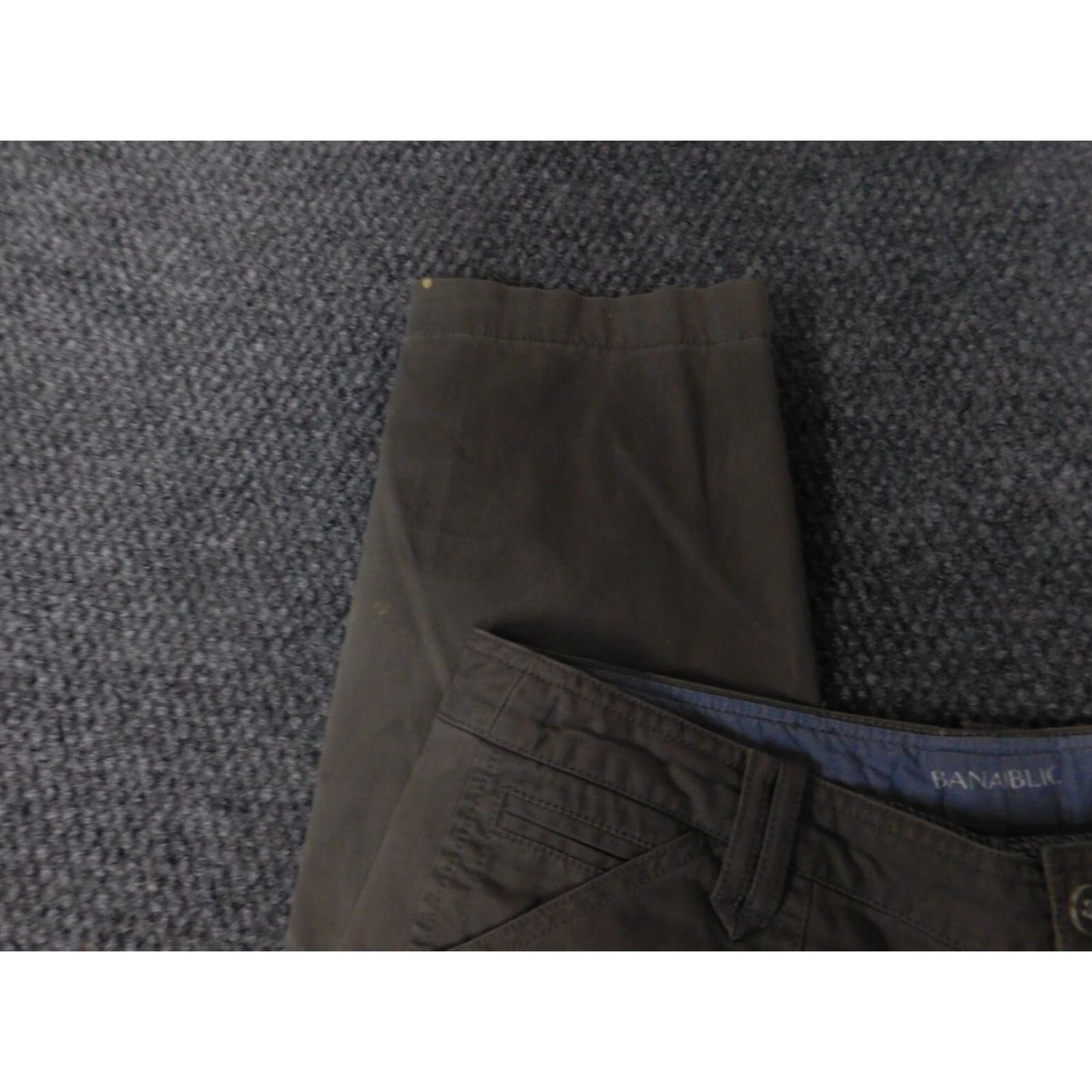 Banana Republic Banana Republic Womens Pants 30X26 Gray STRAIGHT Chino Regular Knit Cotton Straight Leg Girls Womens Size 30" / US 8 / IT 44 - 4 Thumbnail