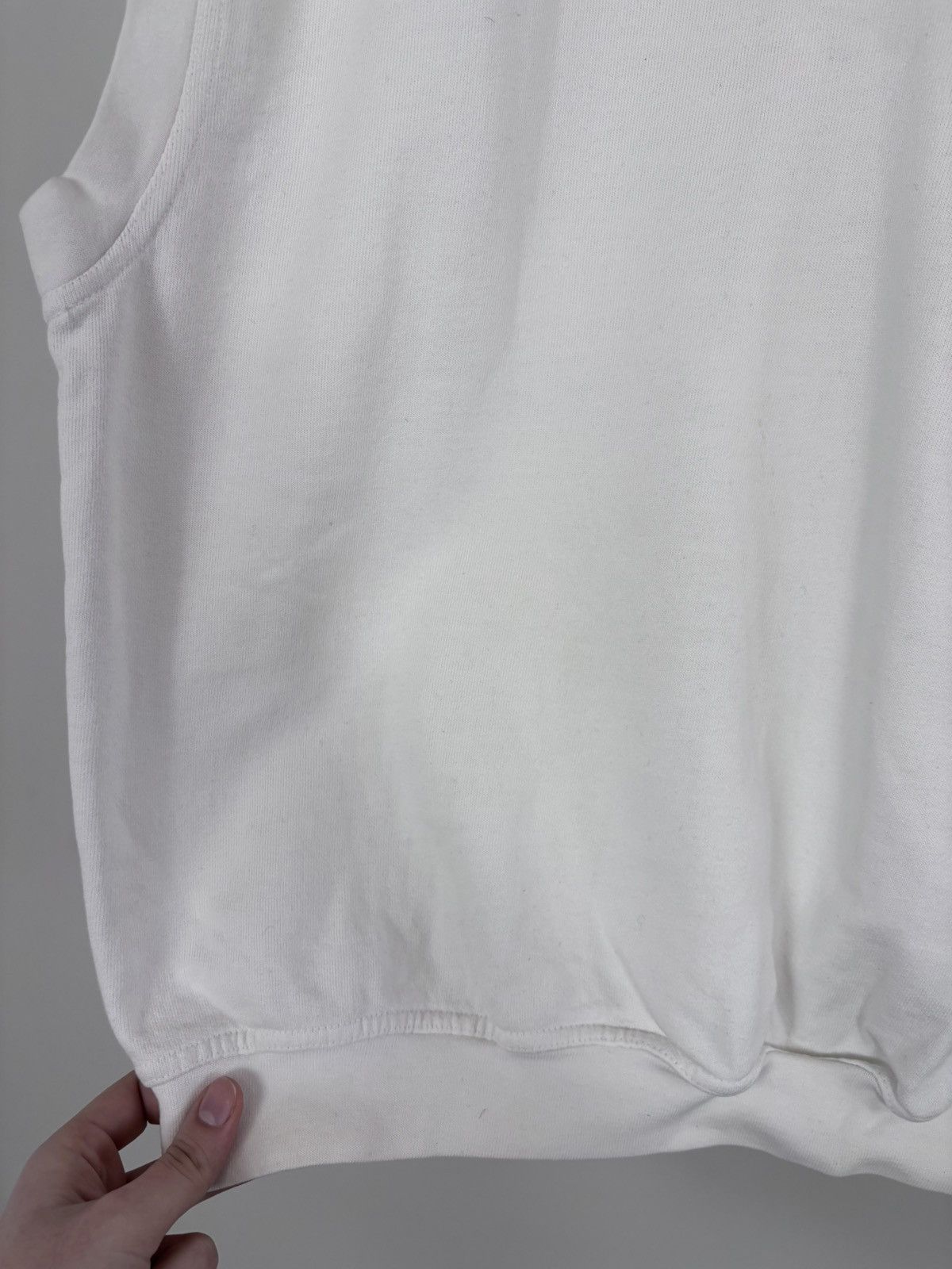 Reebok Vintage 1990s Reebok Y2K Men’s White Sweat Vest Gilet Size US L / EU 52-54 / 3 - 7 Thumbnail